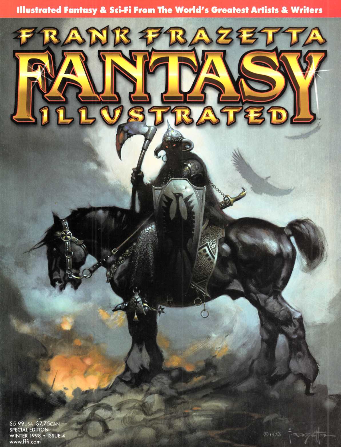 Frank Frazetta Fantasy Illustrated #4 Very Fine (8.0) [Quantum Magazine) LARGE