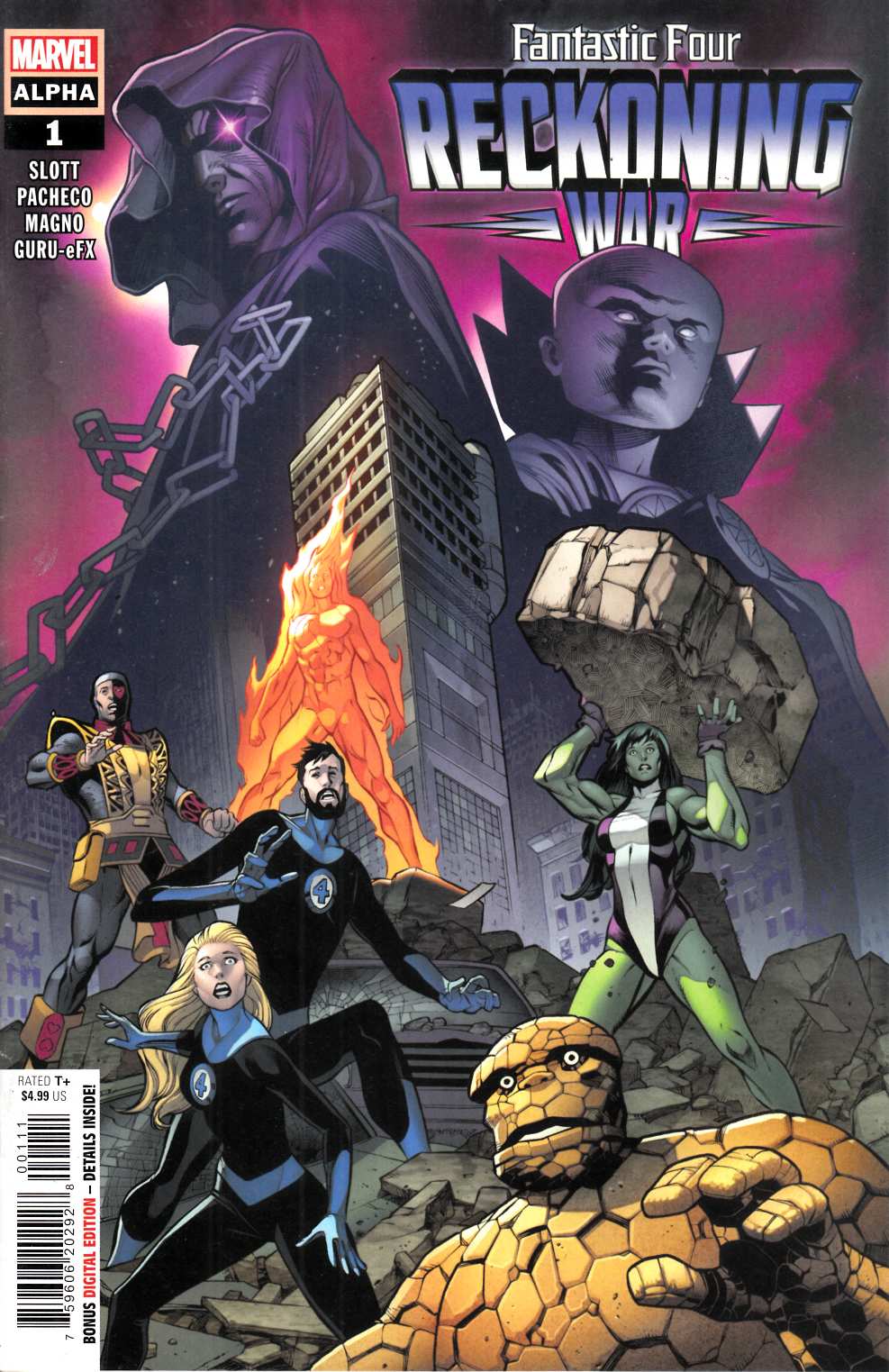 Fantastic Four Reckoning War Alpha #1 Near Mint (9.4) [Marvel Comic] LARGE