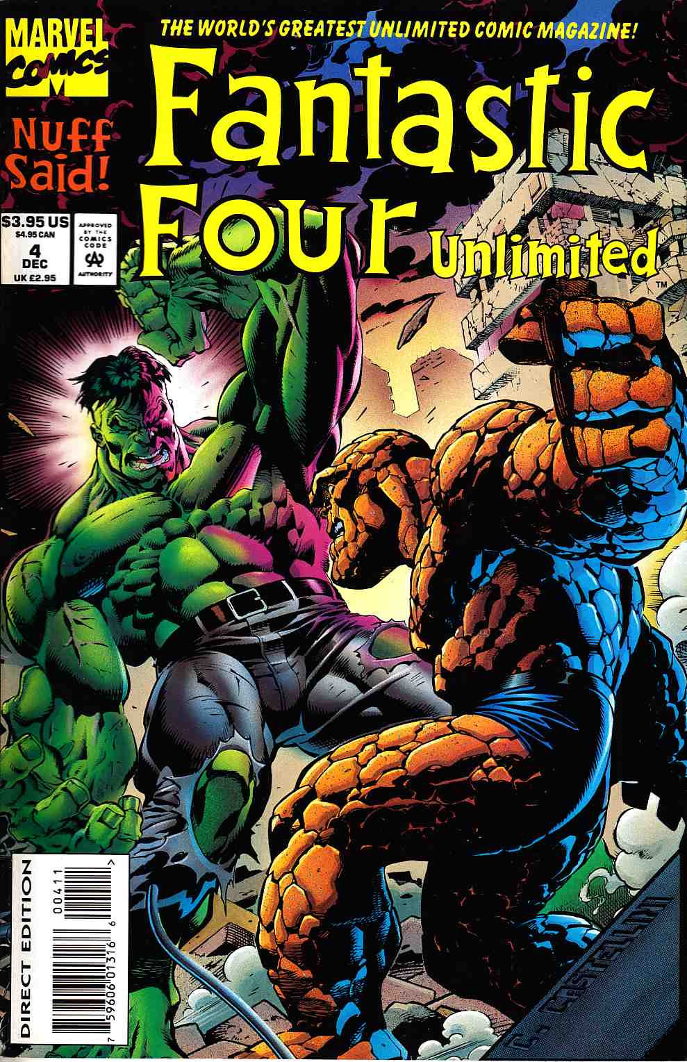 Fantastic Four Unlimited #4 Fine (6.0) [Marvel Comic] LARGE