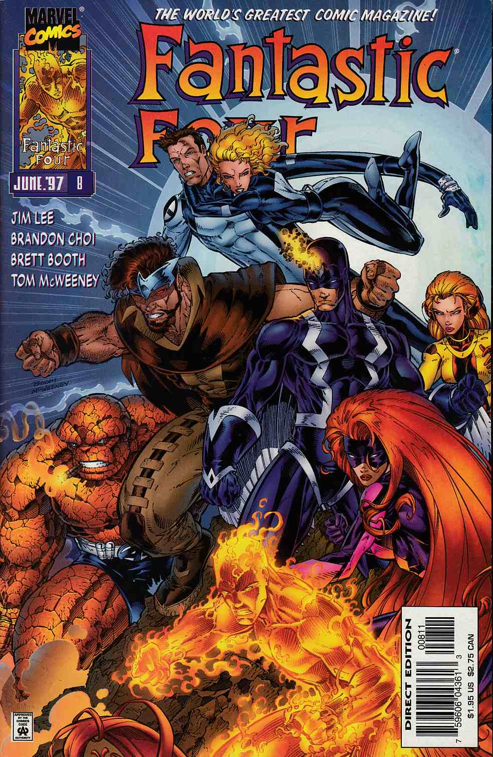 Fantastic Four #8 Fine/Very Fine (7.0) [Marvel Comic] THUMBNAIL