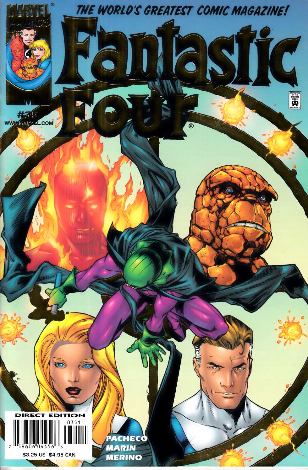 Fantastic Four #35 Foil Edition Near Mint Minus (9.2) [Marvel Comic] THUMBNAIL