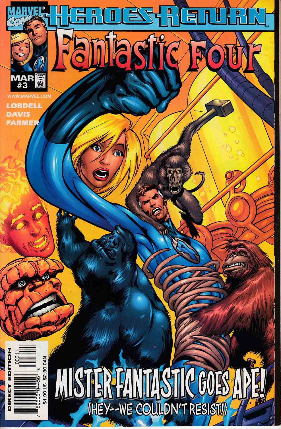 Fantastic Four #3 Very Fine (8.0) [Marvel Comic] LARGE