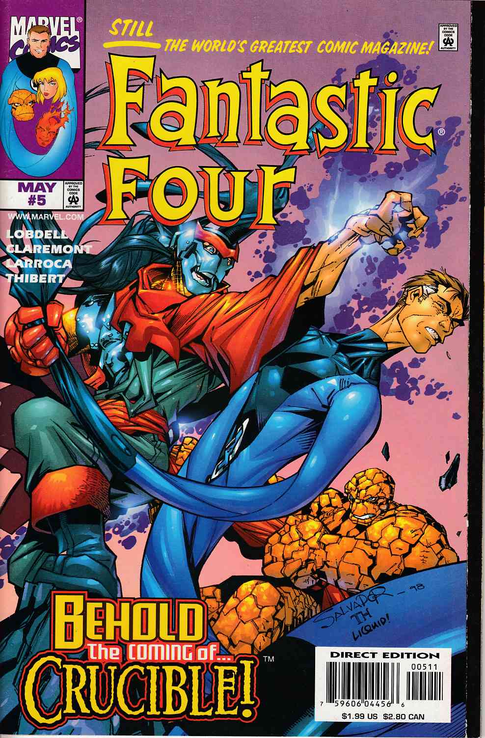 Fantastic Four #5 Near Mint (9.4) [Marvel Comic] LARGE