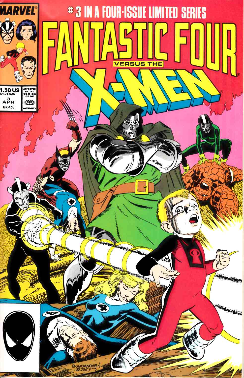 Fantastic Four vs X-Men #3 Fine (6.0) [Marvel Comic] LARGE