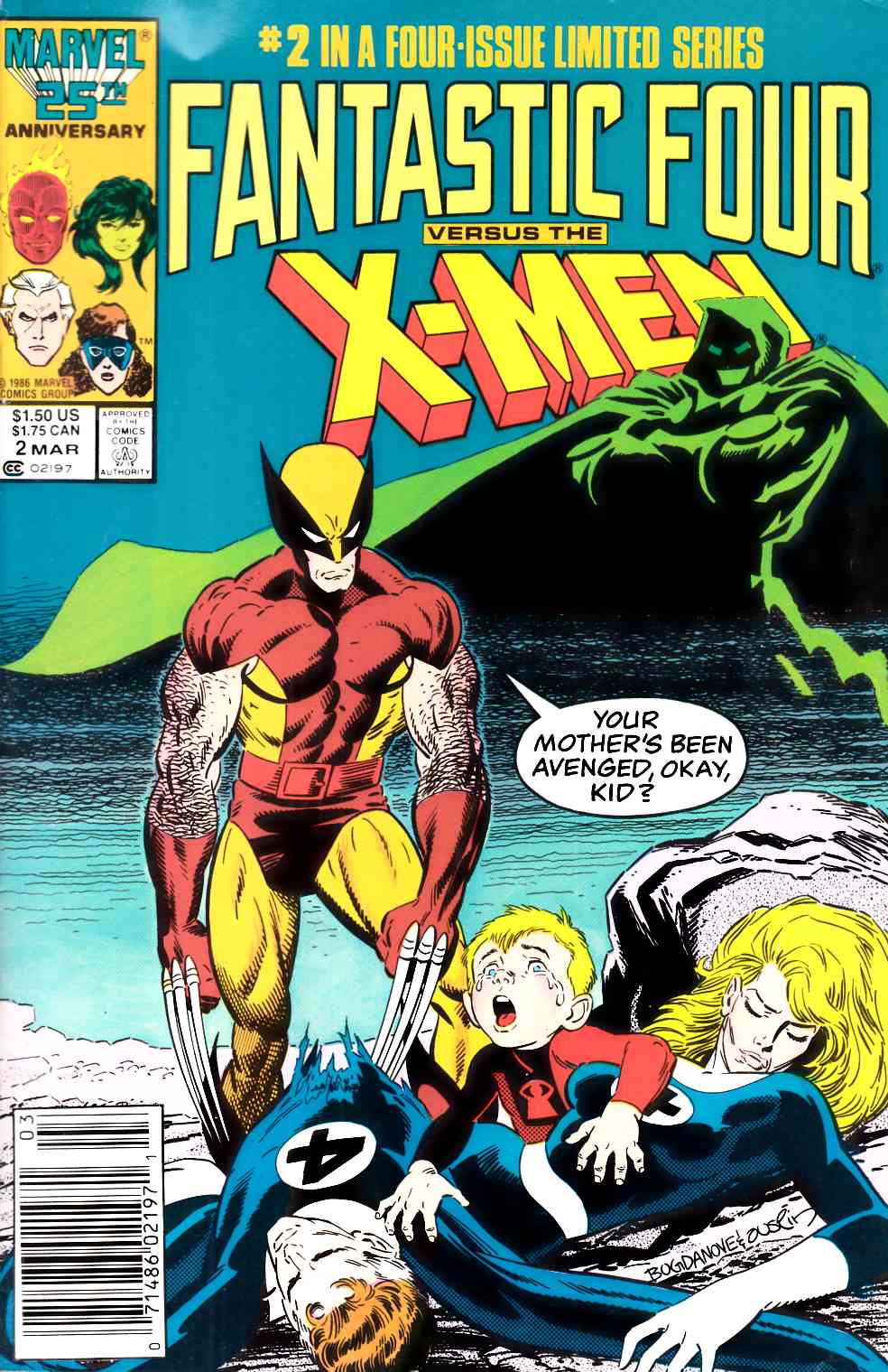 Fantastic Four vs X-Men #2 Newsstand Edition Fine (6.0) [Marvel Comic] LARGE
