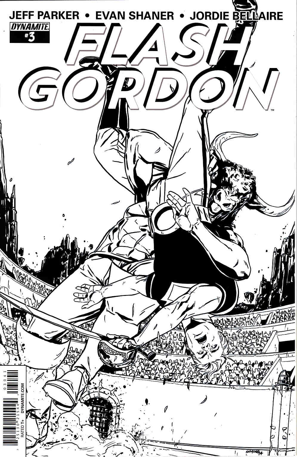 Flash Gordon #3 B&W Reorder Variant Cover [Comic] THUMBNAIL