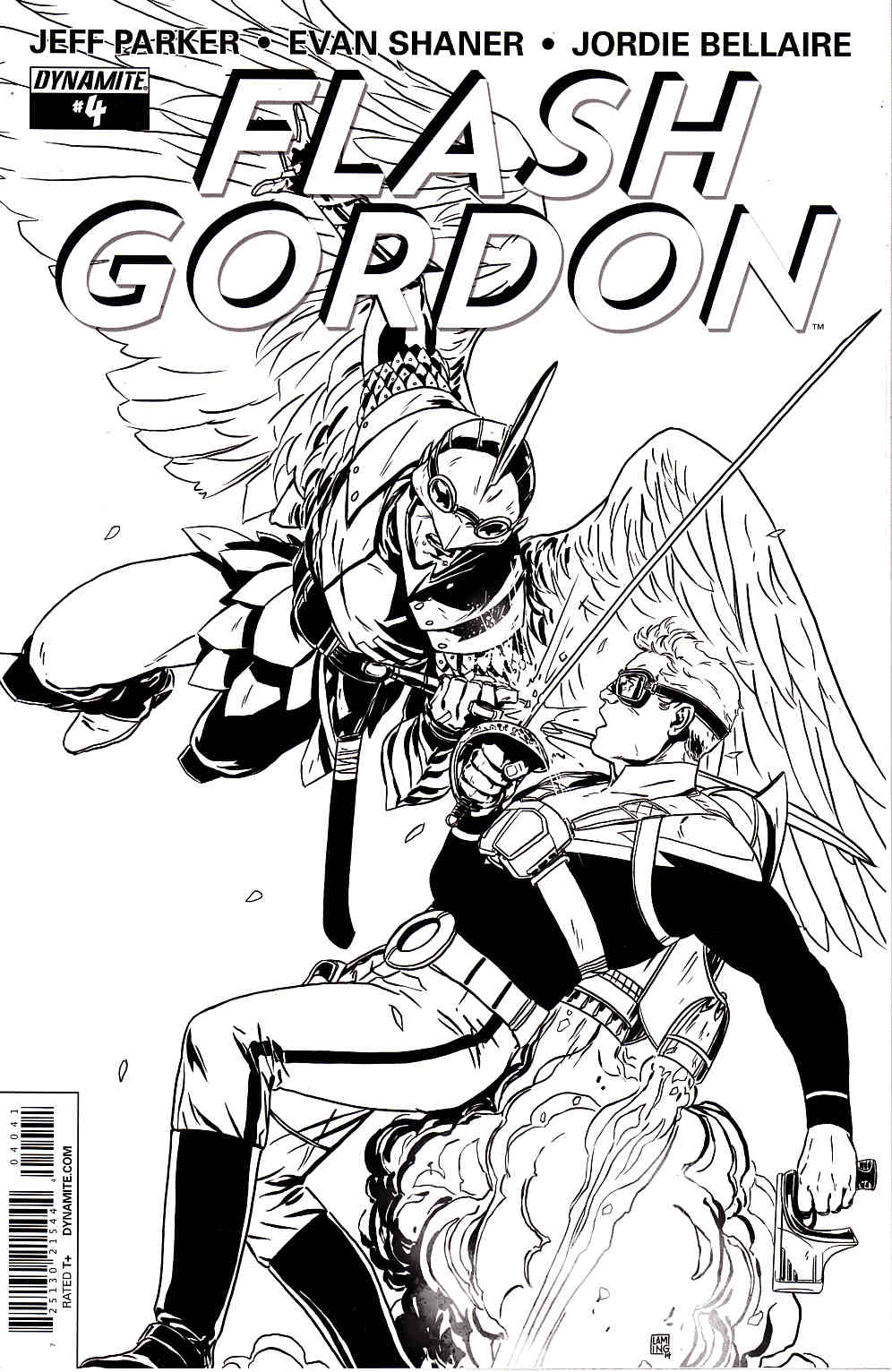 Flash Gordon #4 B&W Reorder Variant Cover [Comic] THUMBNAIL