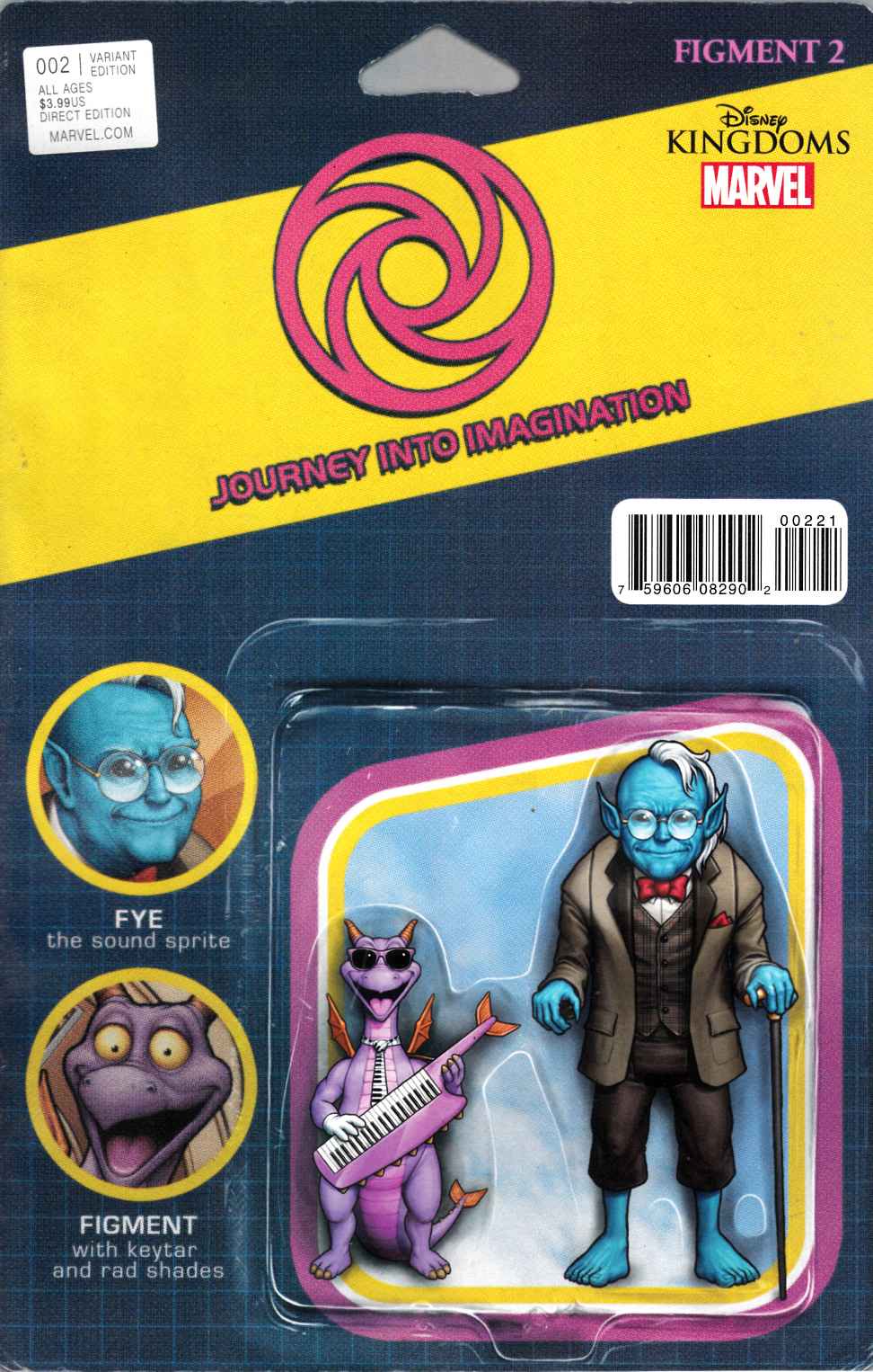 Figment 2 #2 Christopher Action Figure Variant Cover [Marvel Comic] LARGE