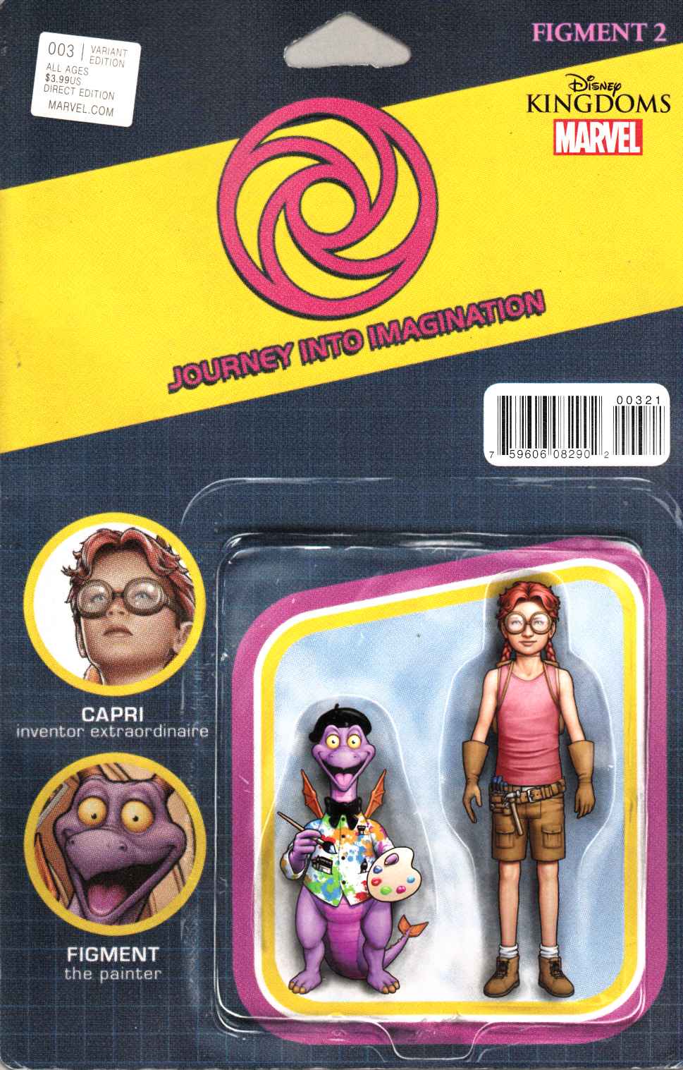Figment 2 #3 Christopher Action Figure Variant Cover [Marvel Comic] THUMBNAIL