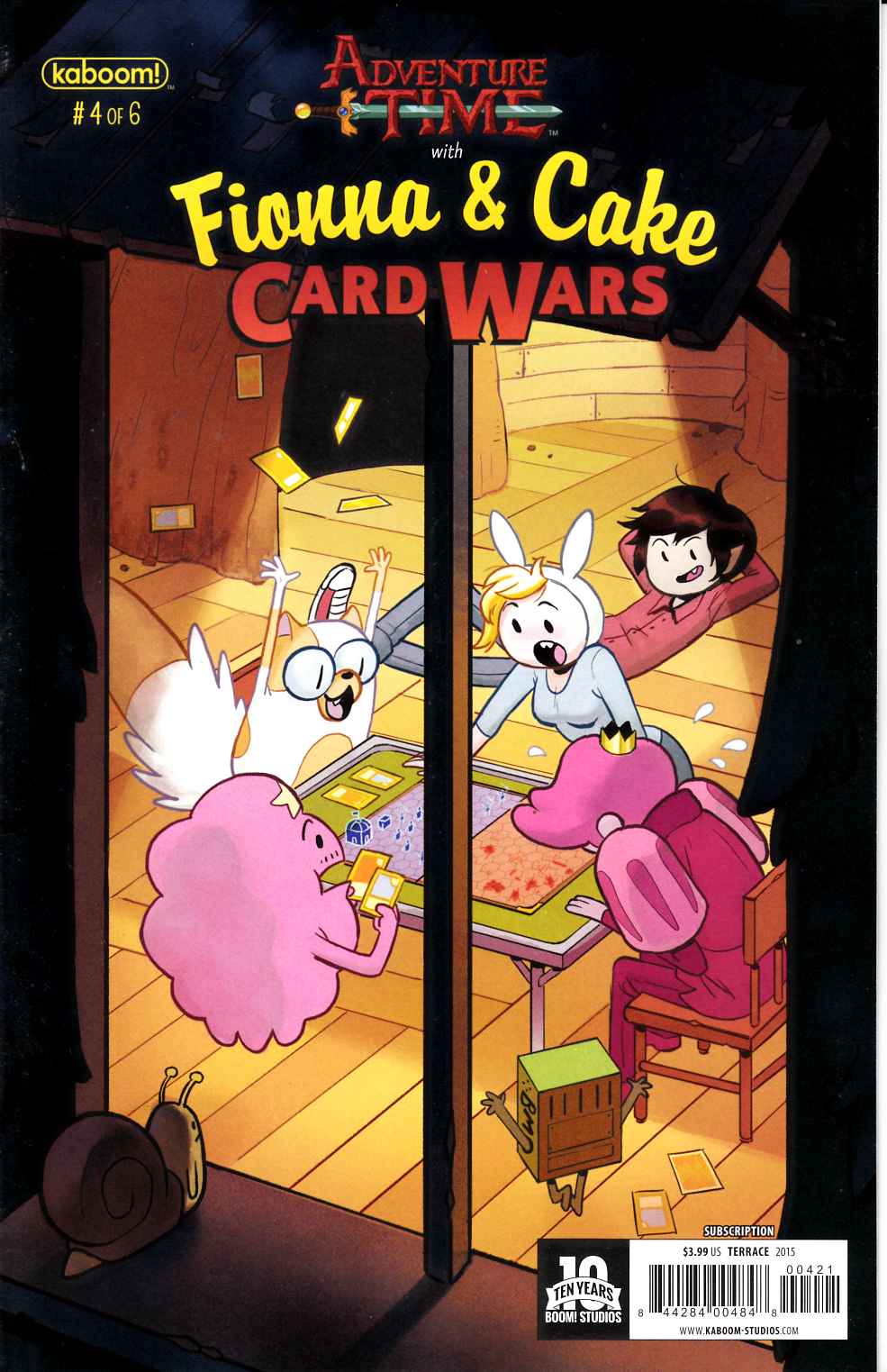 Adventure Time Fionna & Cake Card Wars #4 Subscritption Cover Near Mint (9.4) [Boom Comic] LARGE