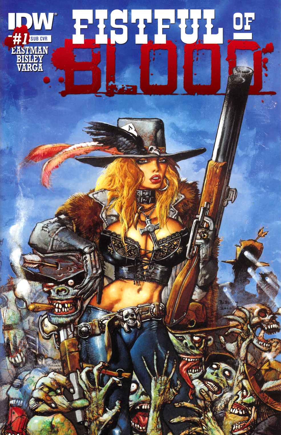 Fistful of Blood #1 Subscription Cover Near Mint (9.4) [IDW Comic] LARGE