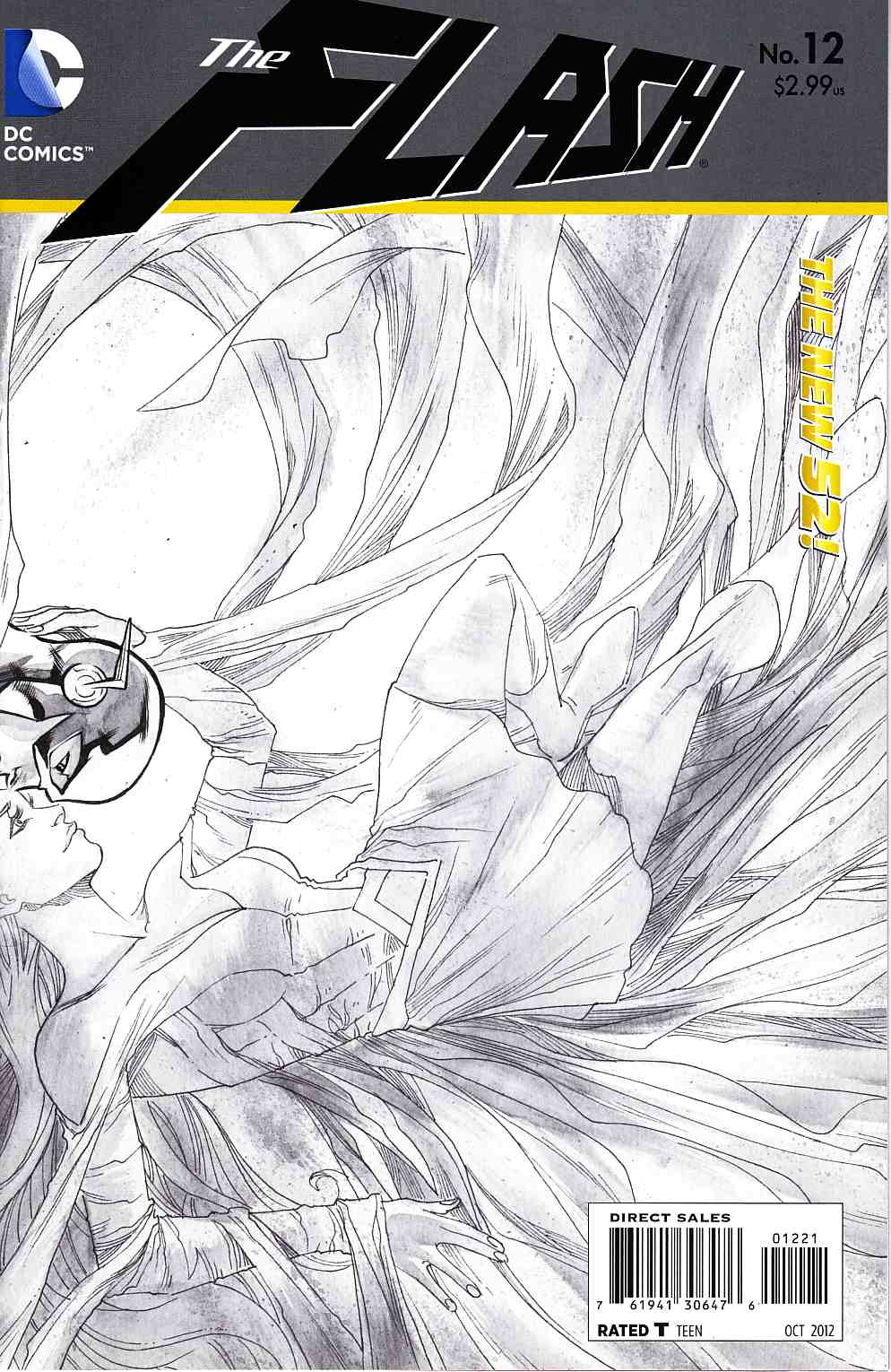 Flash #12 B&W Variant Cover [DC Comic] THUMBNAIL
