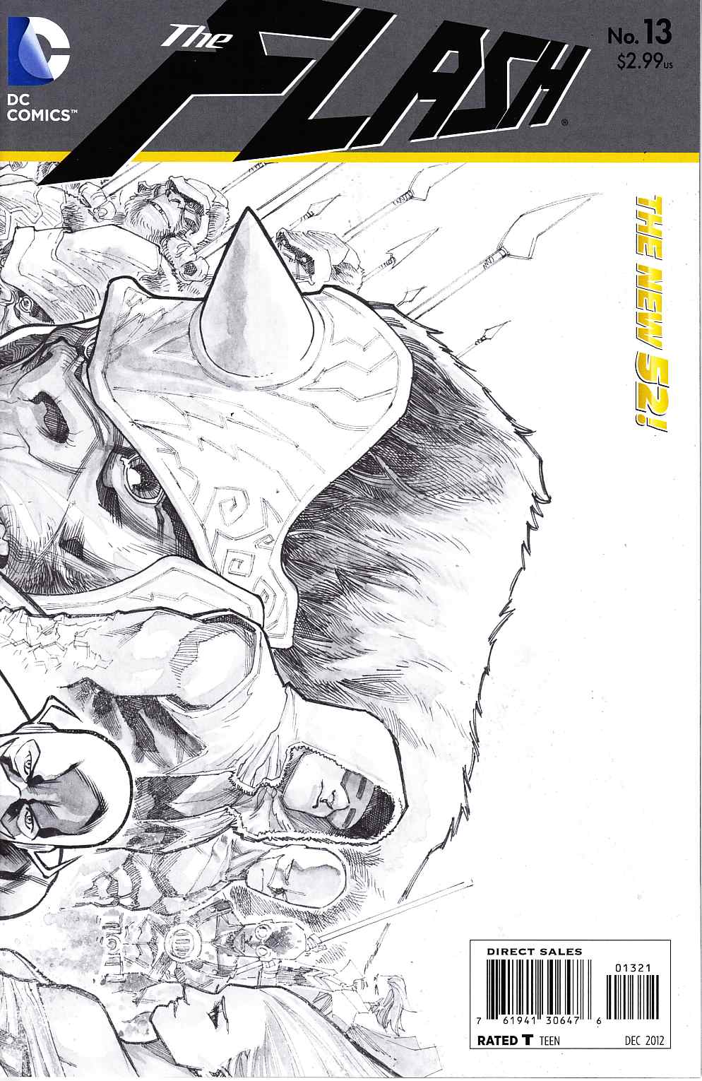 Flash #13 B&W Variant Cover [DC Comic] LARGE