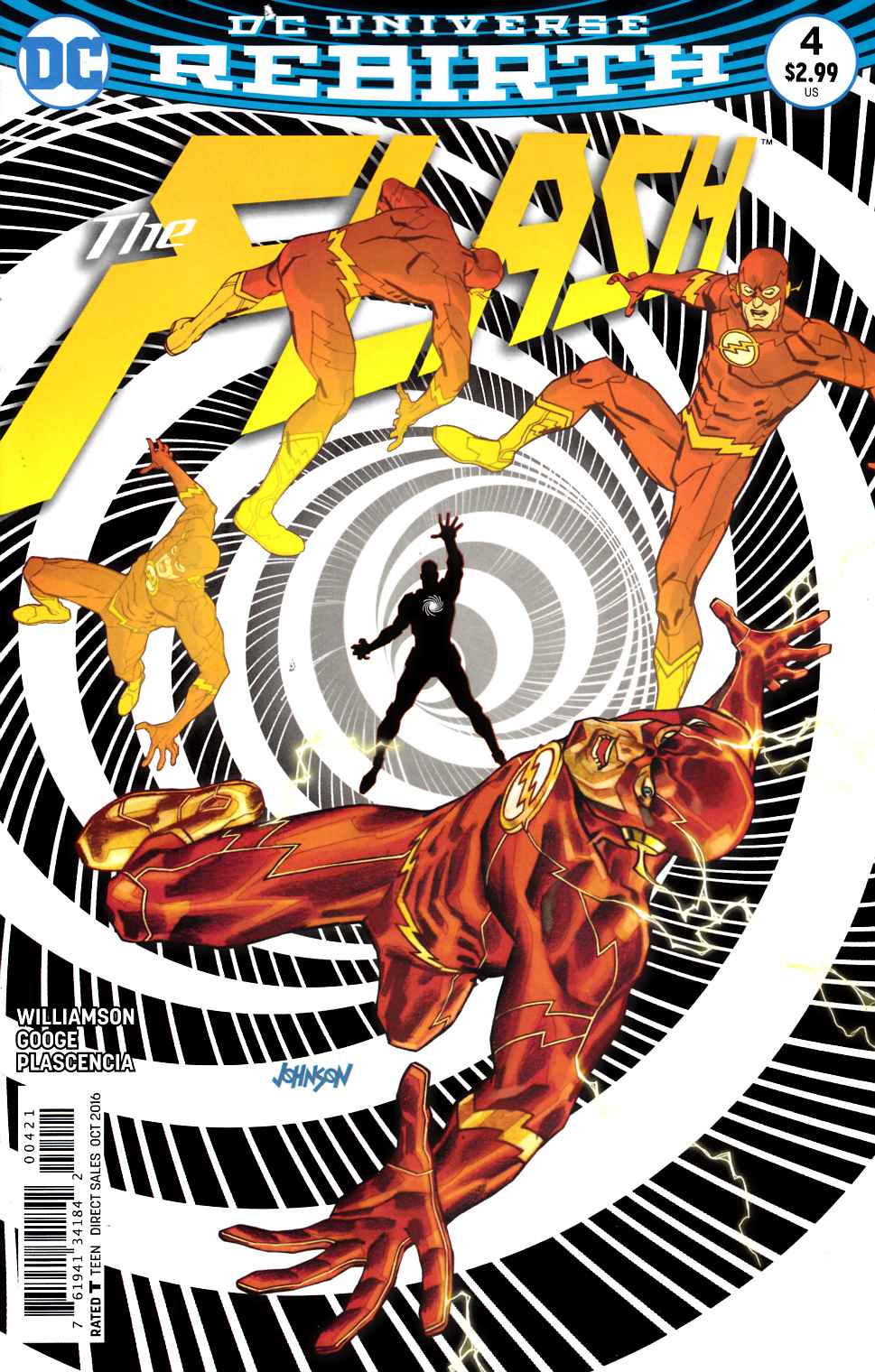 Flash #4 Johnson Variant Cover Near Mint (9.4) [DC Comic] LARGE