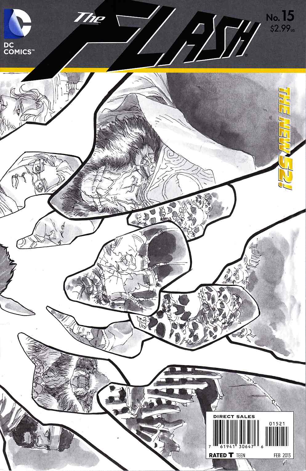 Flash #15 B&W Variant Cover [DC Comic] LARGE