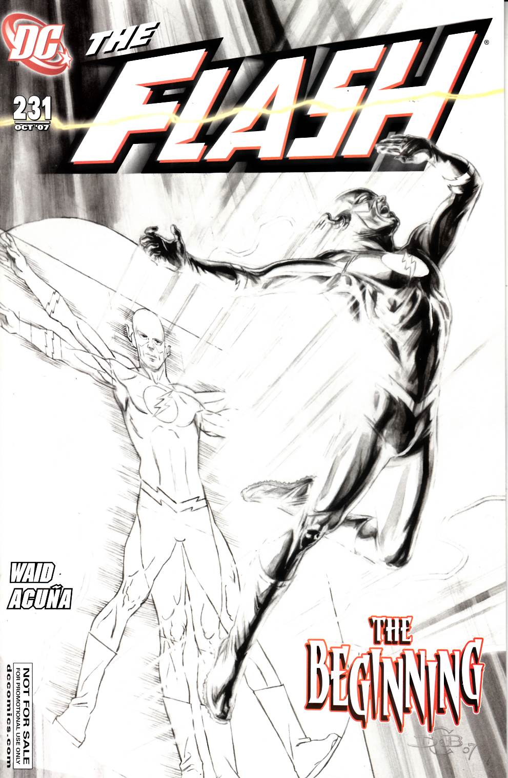 Flash #231 RRP Sketch Variant Cover Near Mint (9.4) [DC Comic] THUMBNAIL