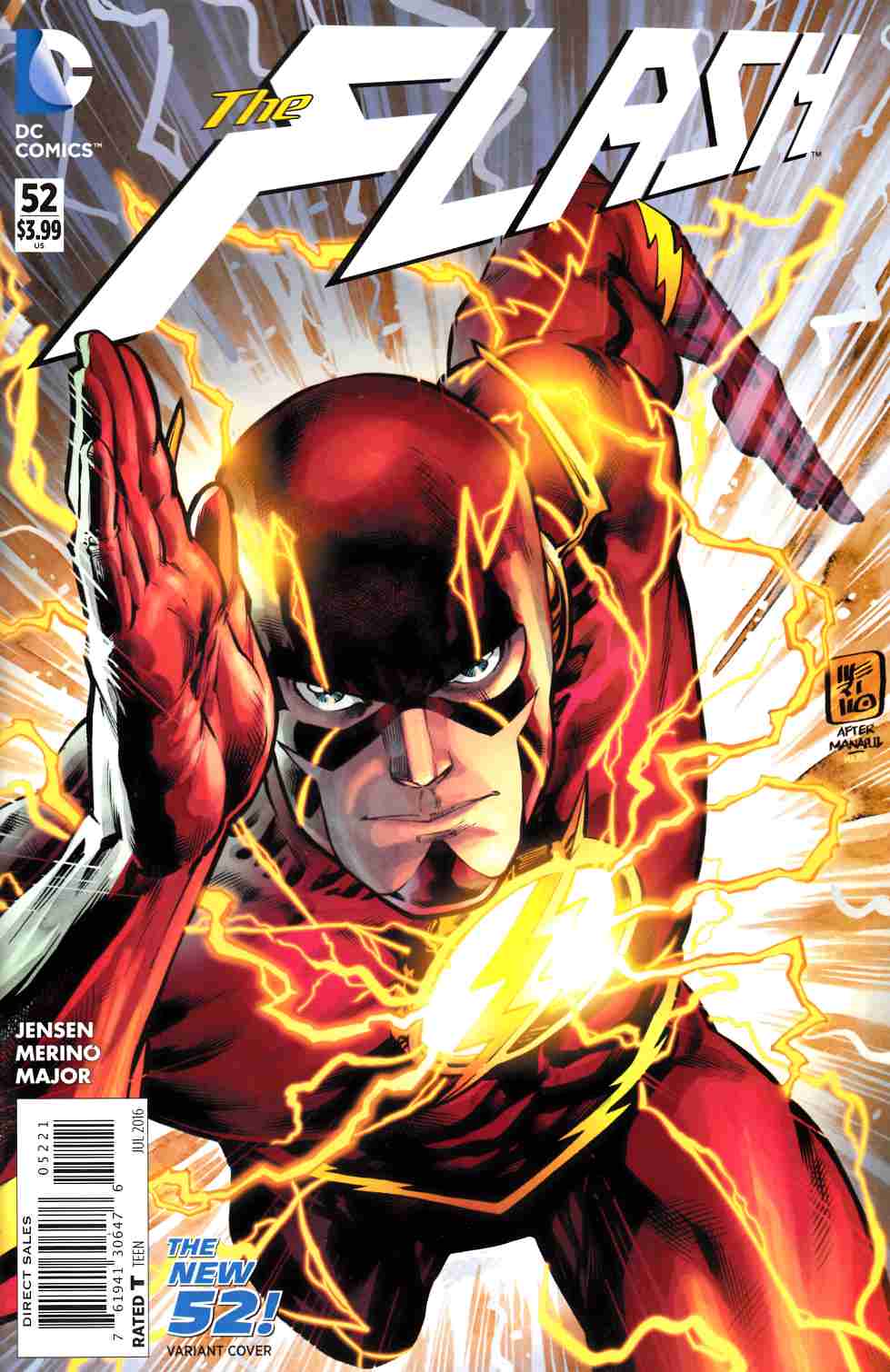 THE FLASH #52 VARIANT FINAL ISSUE OF NEW 52 SERIES. SEE MY OTHERS!!