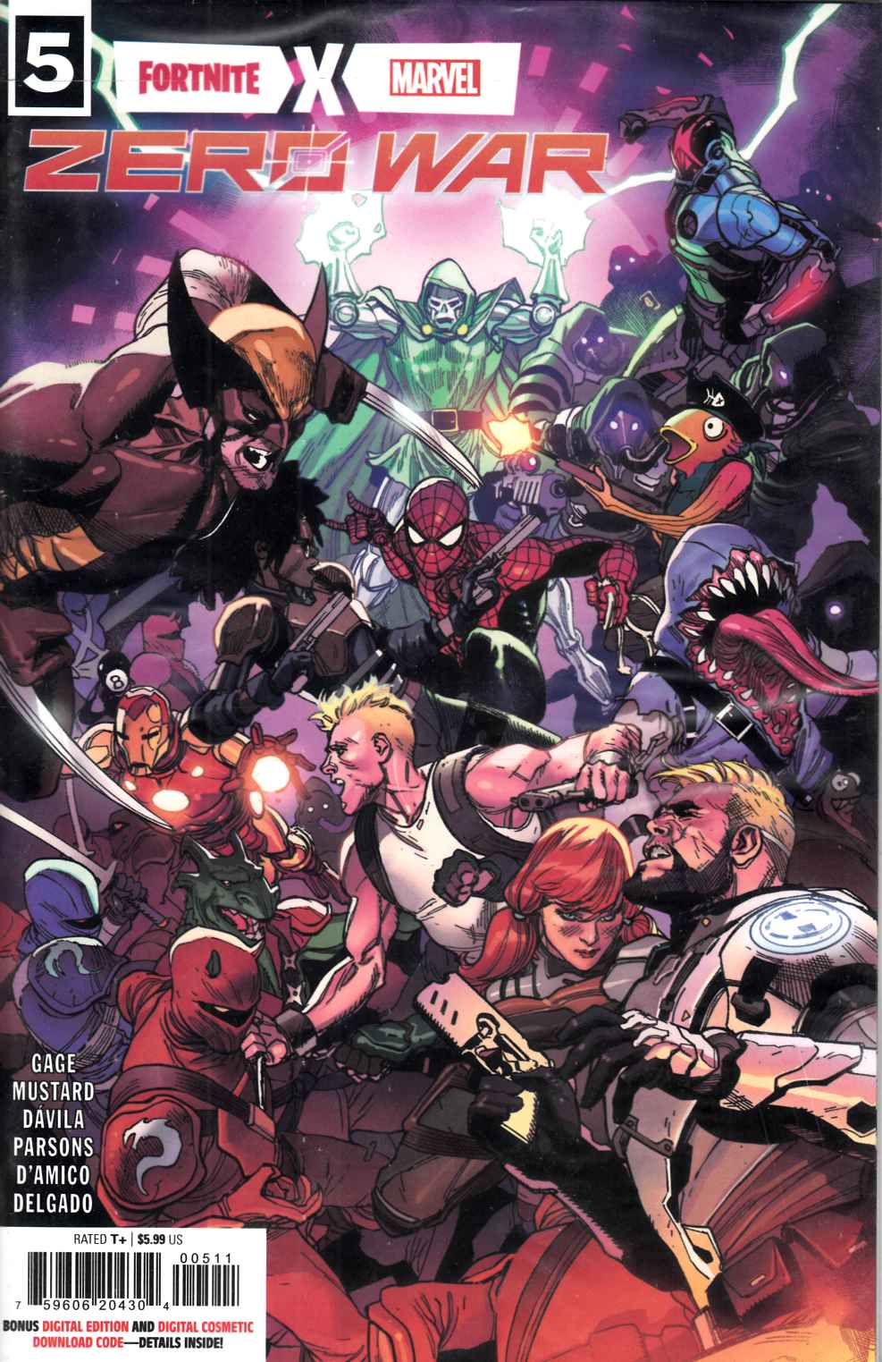 Fortnite X Marvel Zero War #5 Near Mint (9.4) [Marvel Comic] LARGE