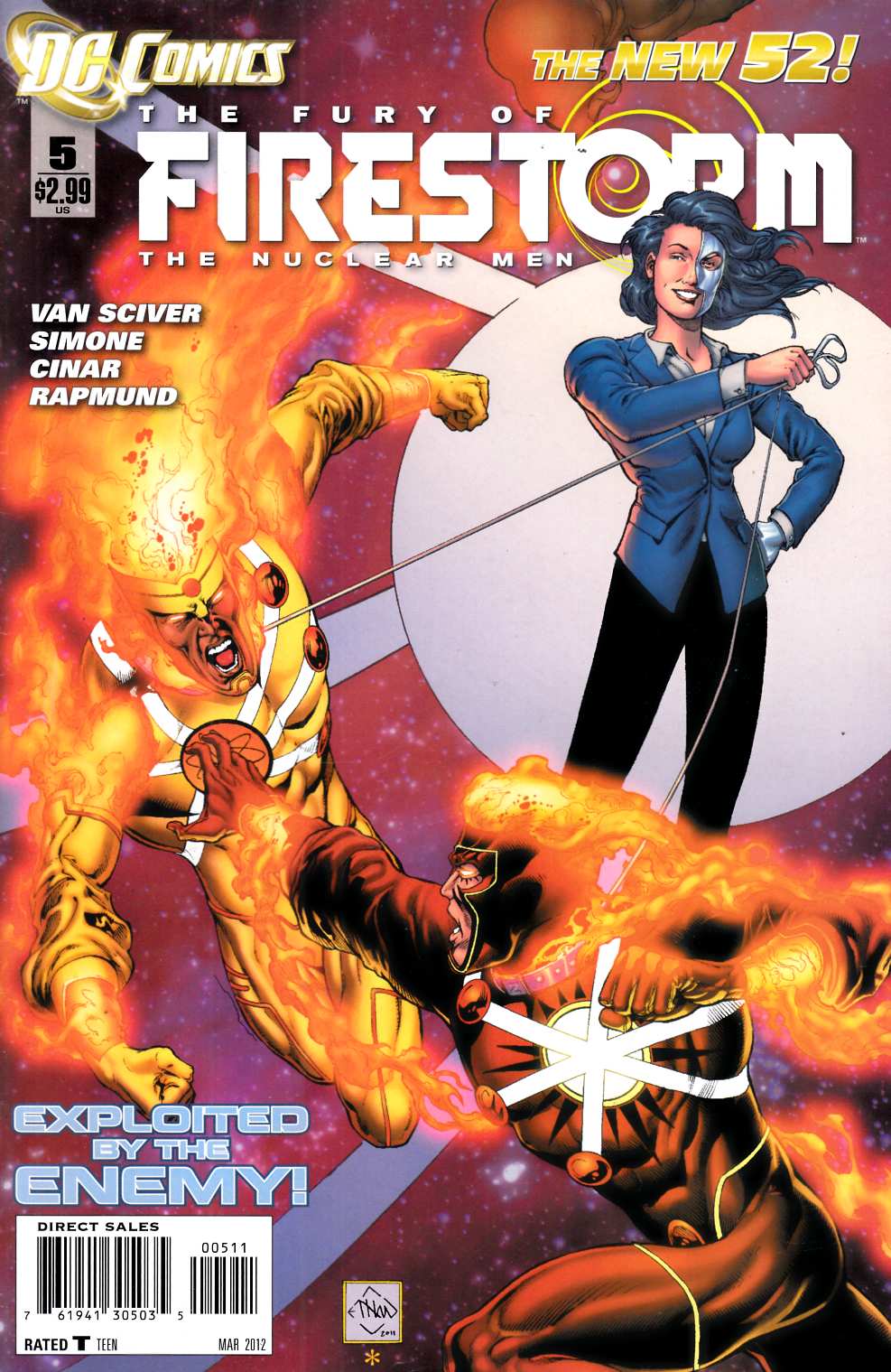 Fury of Firestorm The Nuclear Men #5 Very Fine (8.0) [DC Comic] LARGE
