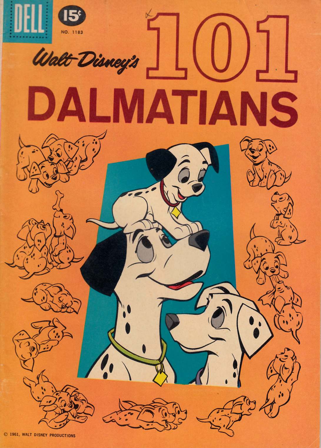 Four Color Comics #1183 (101 Dalmatians) [Dell Comic] LARGE