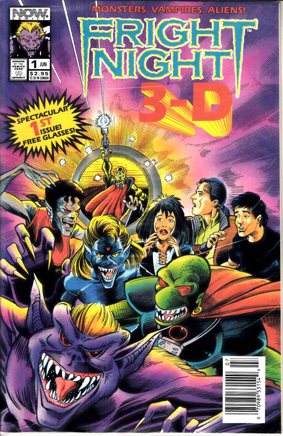 Fright Night 3-D Special #1 Newsstand Edition Near Mint (9.4) [Now Comic] THUMBNAIL