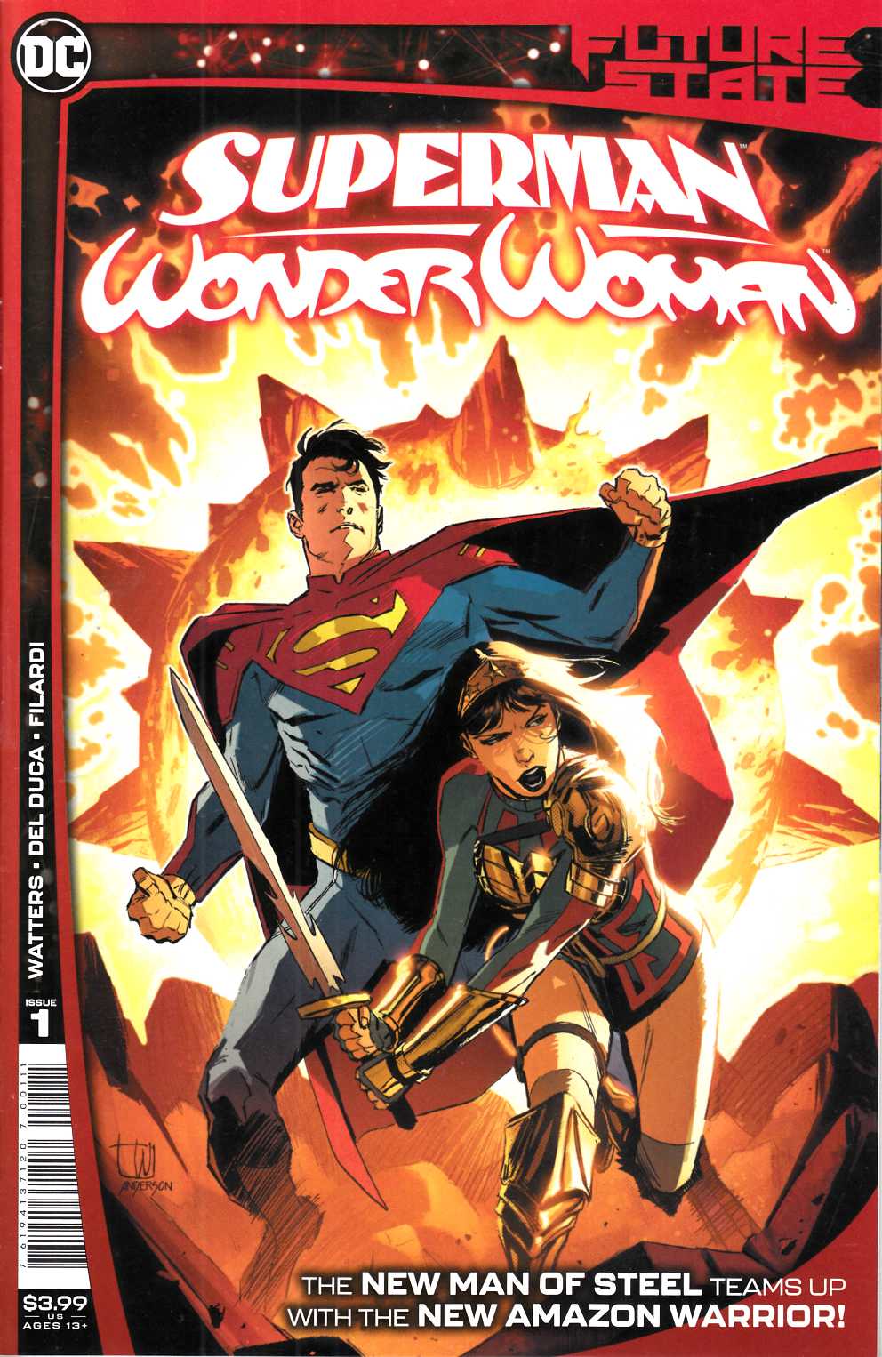 Future State Superman Wonder Woman  #1 Near Mint Minus (9.2) [DC Comic] LARGE