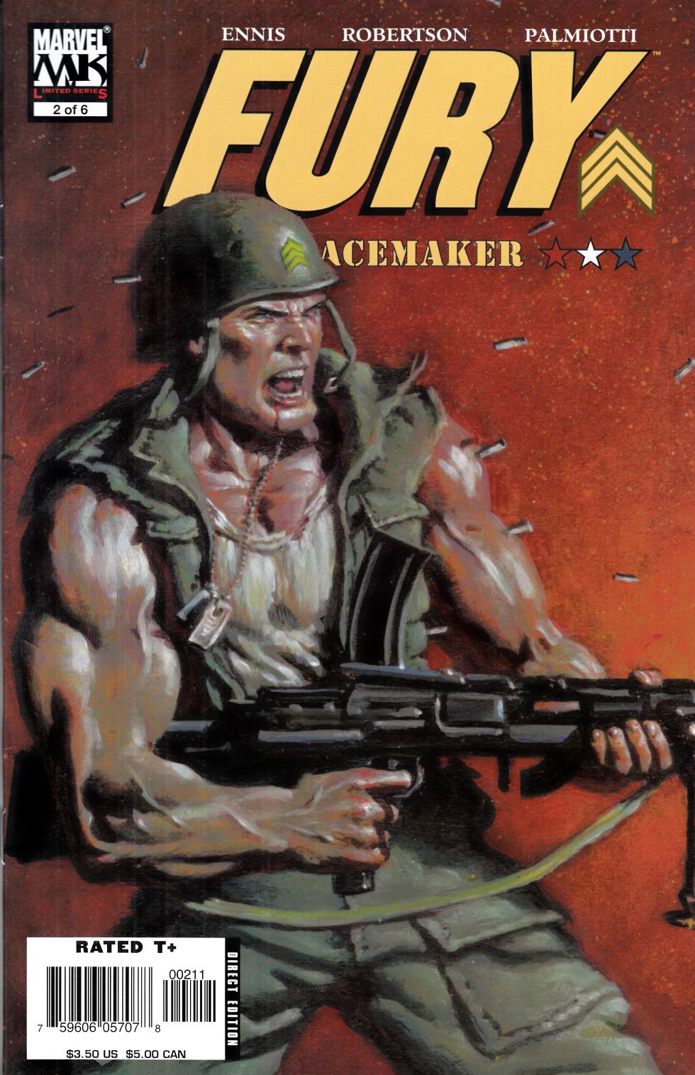 Fury Peacemaker #2 Near Mint (9.4) [Marvel Comic] LARGE