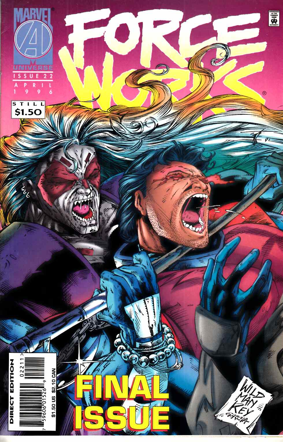 Force Works #22 Very Fine (8.0) [Marvel Comic] LARGE