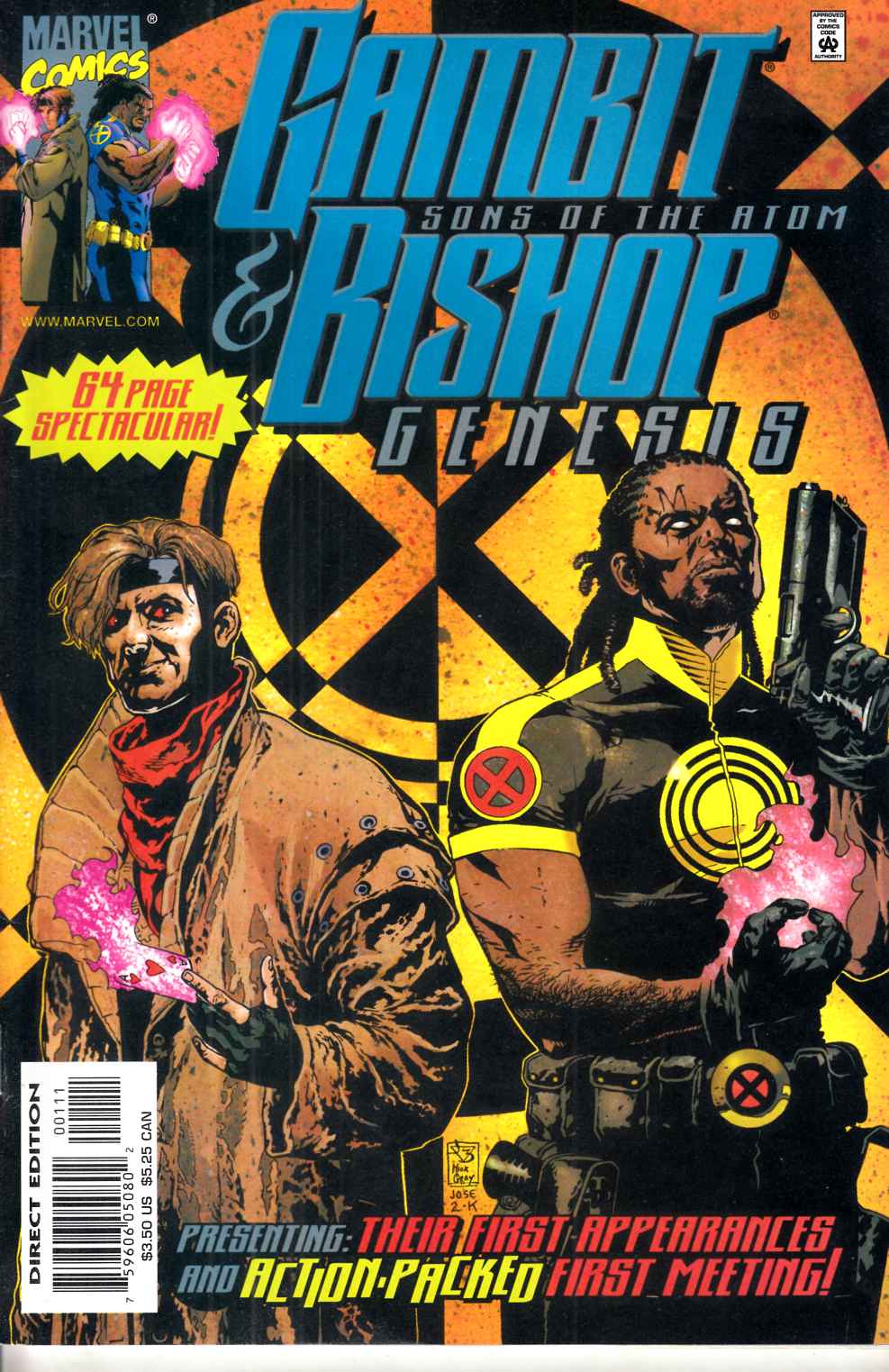 Gambit and Bishop Sons of the Atom Genesis #1 Very Fine (8.0) [Marvel Comic] LARGE