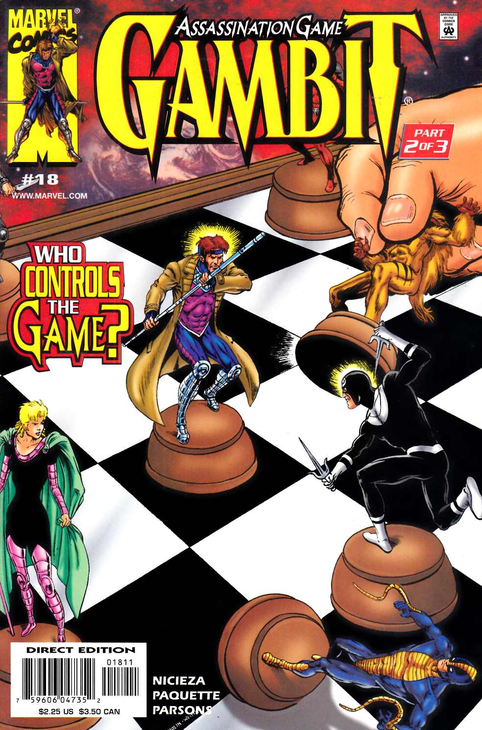 Gambit #18 Near Mint (9.4) [Marvel Comic] LARGE