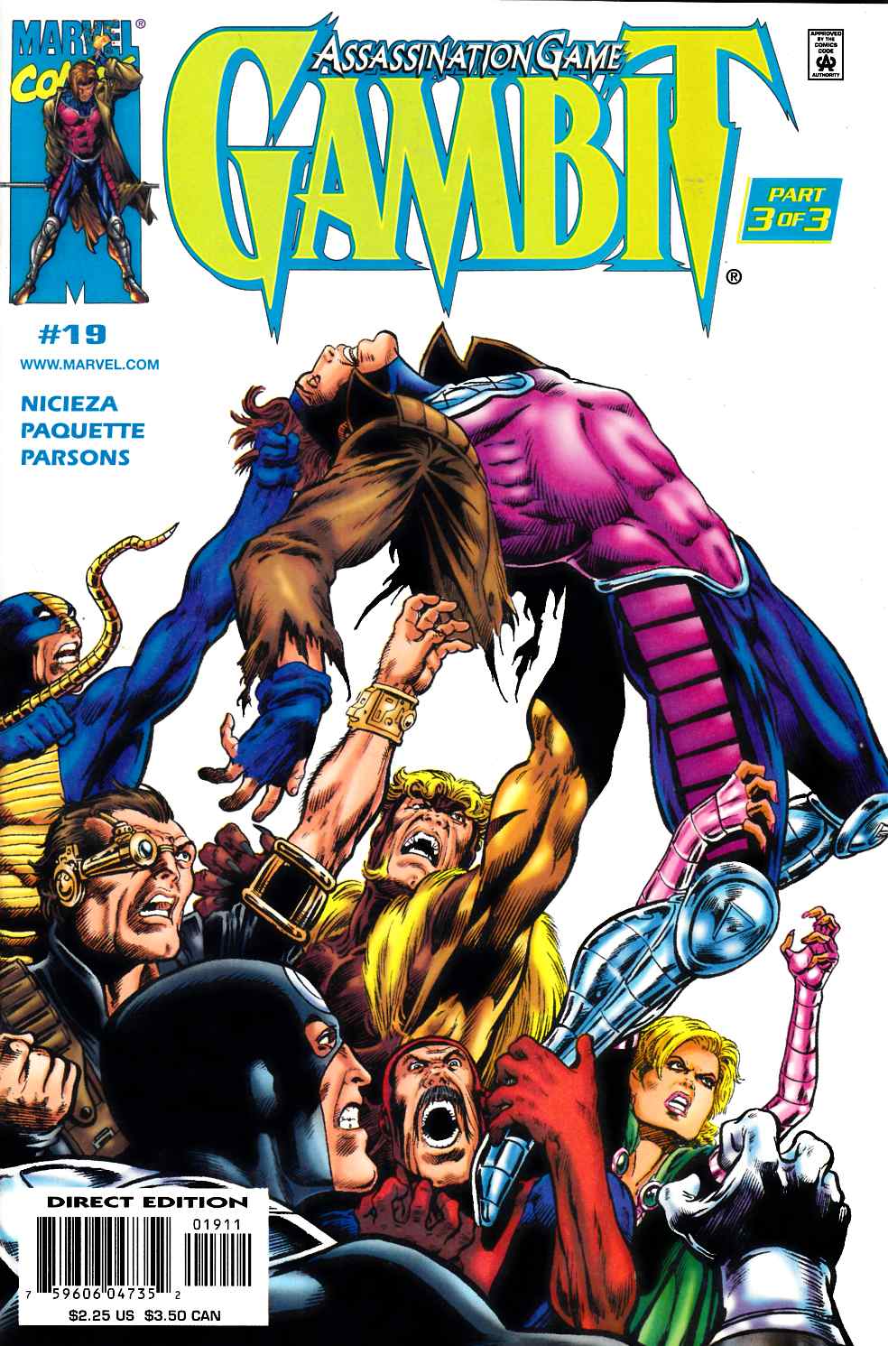 Gambit #19 Near Mint (9.4) [Marvel Comic] LARGE