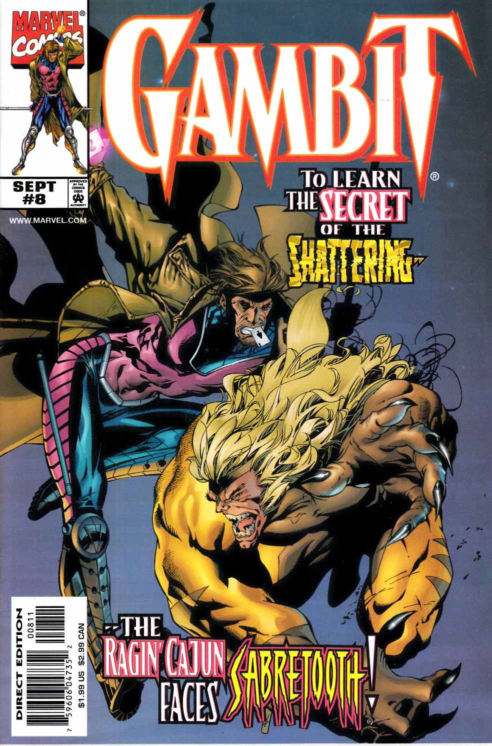 Gambit #8 Near Mint (9.4) [Marvel Comic] THUMBNAIL
