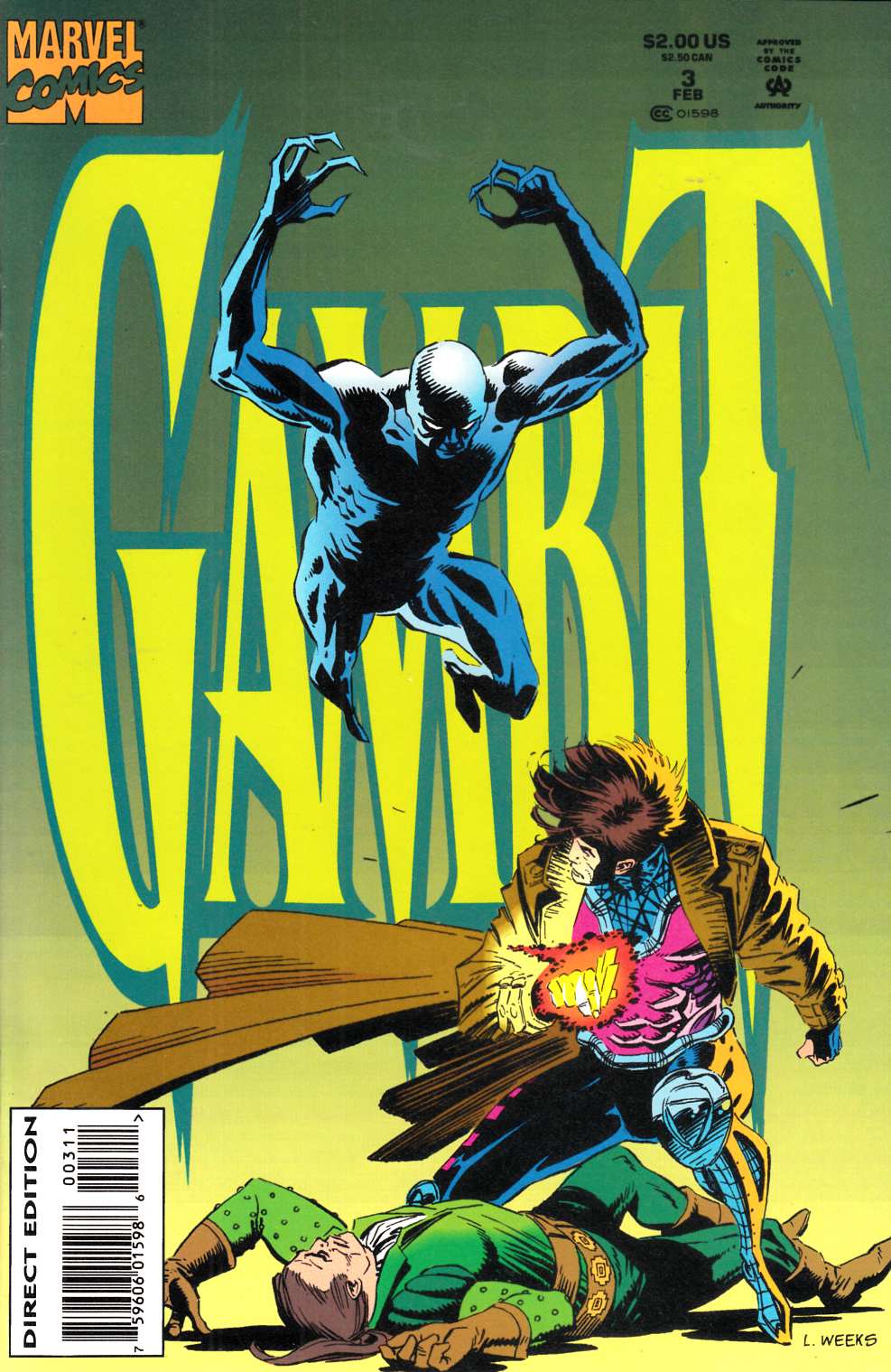 Gambit #3 Very Fine (8.0) [Marvel Comic] LARGE
