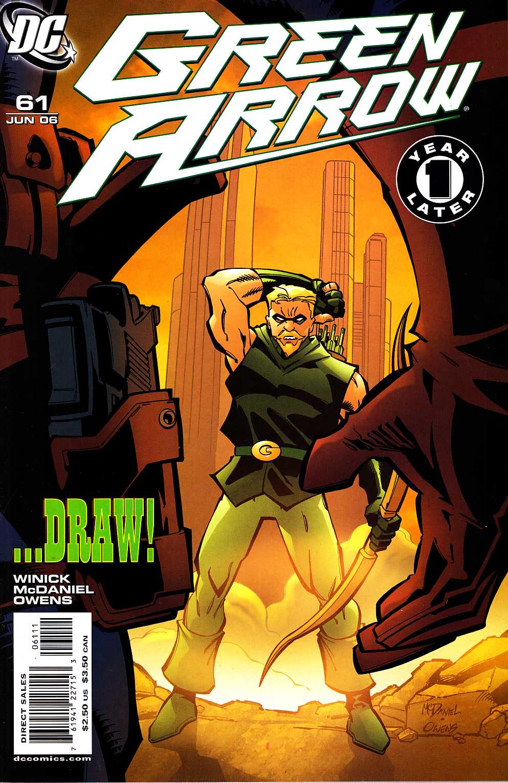 Green Arrow #61 Near Mint (9.4) [DC Comic] THUMBNAIL