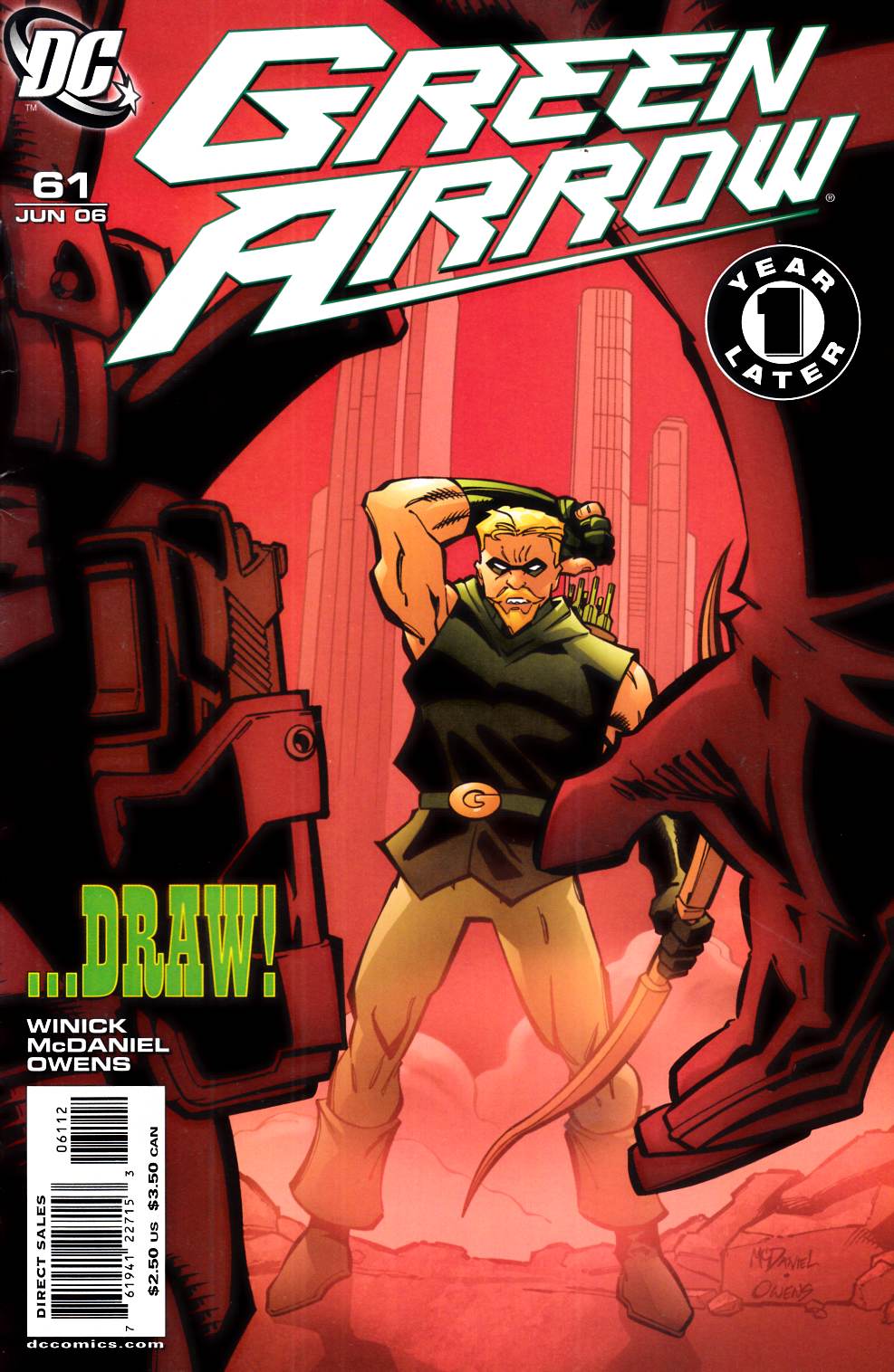 Green Arrow #61 Second Printing Fine (6.0) [DC Comic] THUMBNAIL