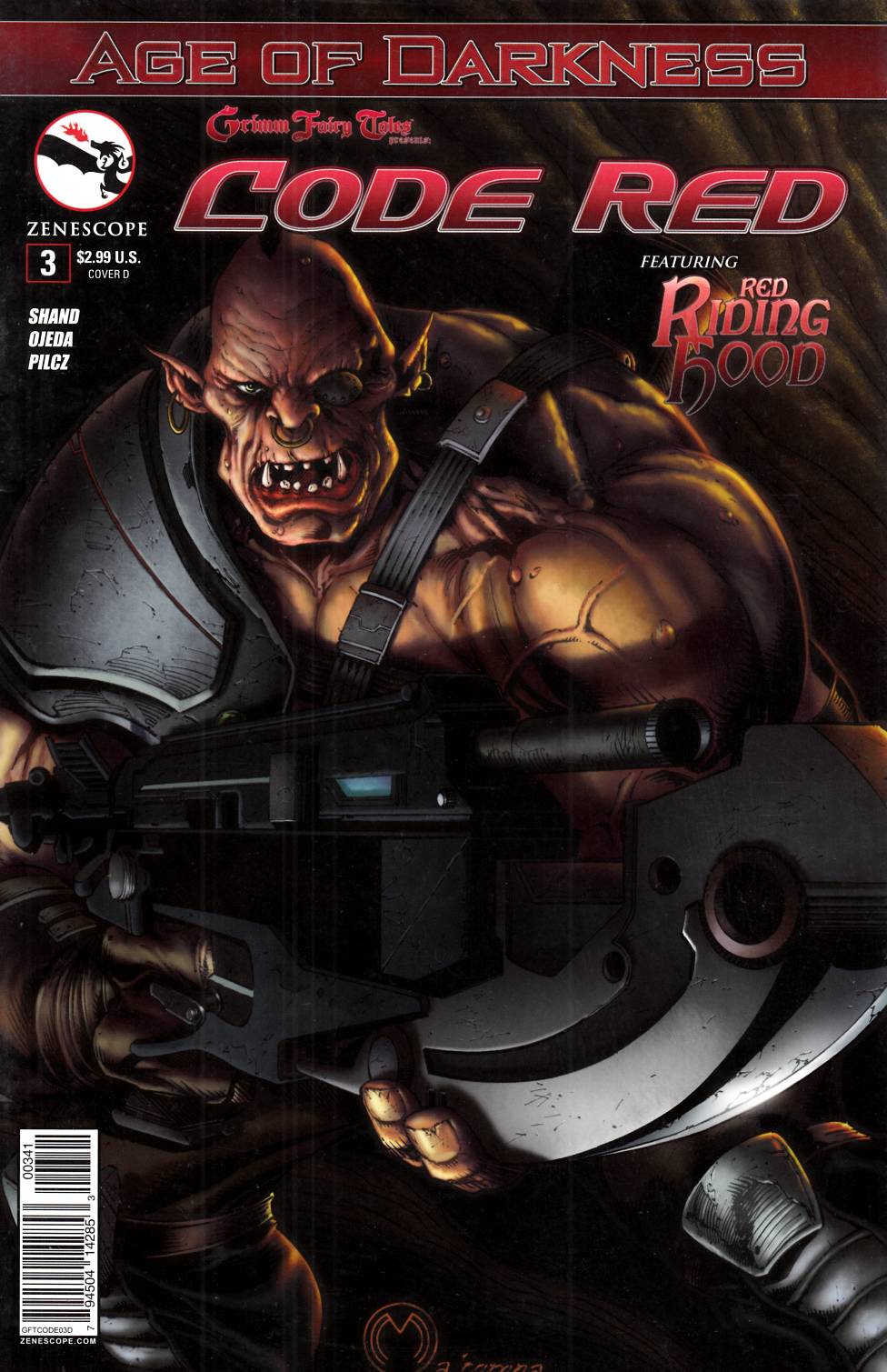 Grimm Fairy Tales Code Red #3 Cover D Very Fine (8.0) [Zenescope Comic] THUMBNAIL