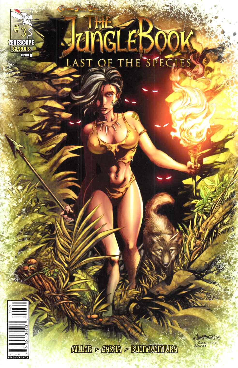 GFT Jungle Book Last of the Species #3 Cover B Near Mint (9.4) [Zenescope Comic] LARGE