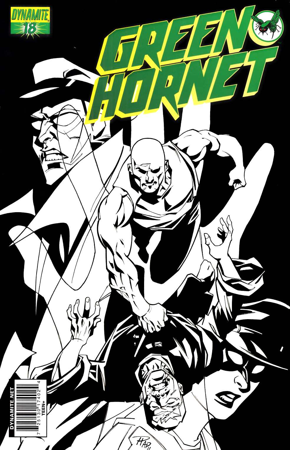 Green Hornet #18 Hester Sketch Variant Cover Very Fine (8.0) [Dynamite Comic] THUMBNAIL
