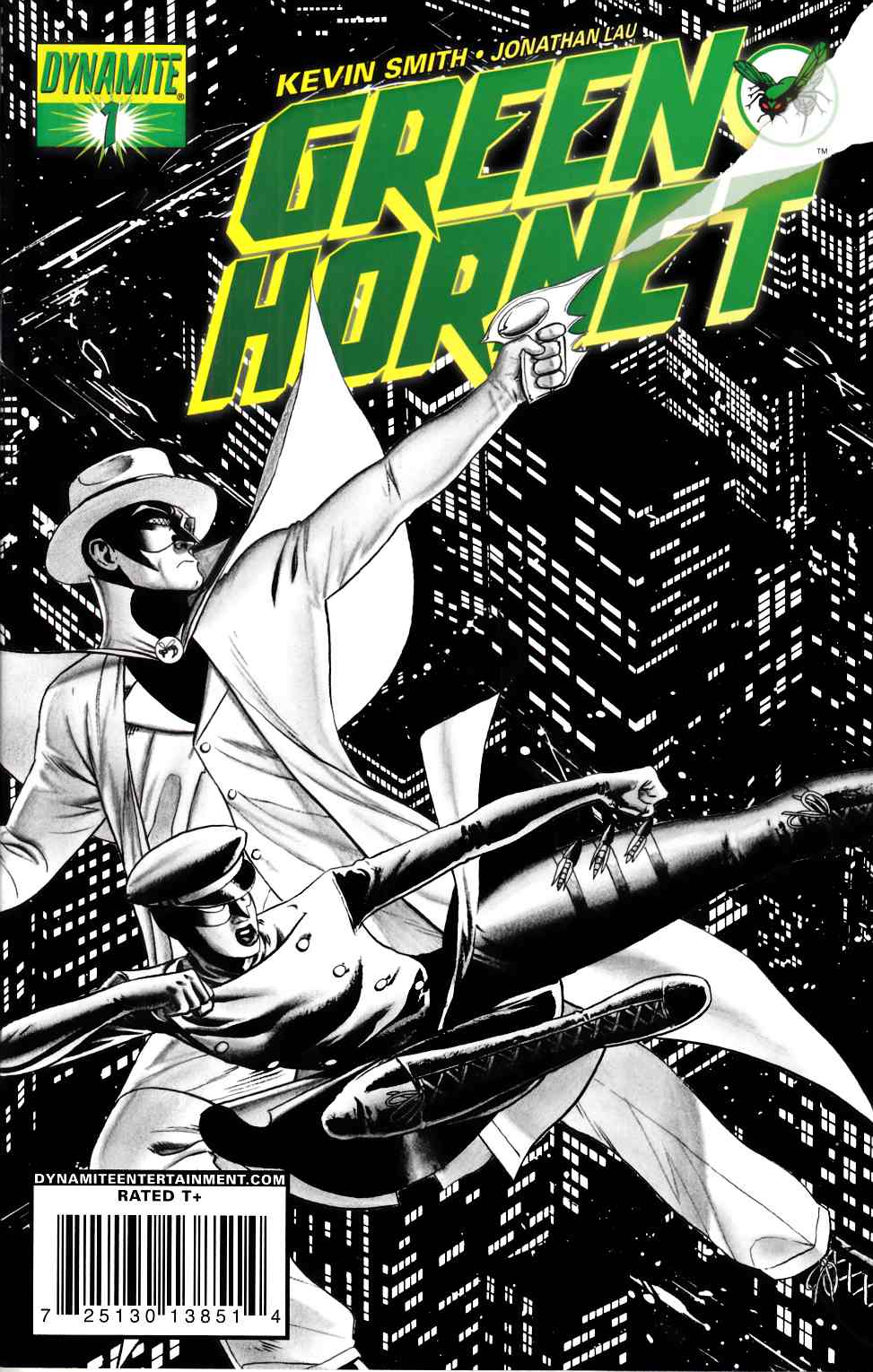 Green Hornet #1 Cassaday Sketch Variant Cover Near Mint (9.4) [Dynamite Comic] THUMBNAIL