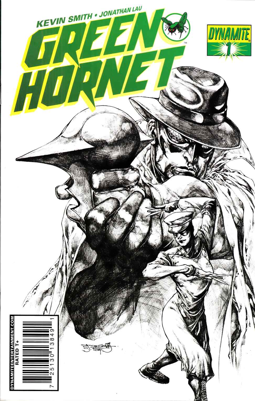 Green Hornet #1 Segovia Sketch Cover Variant Very Fine (8.0) [Dynamite Comic] THUMBNAIL