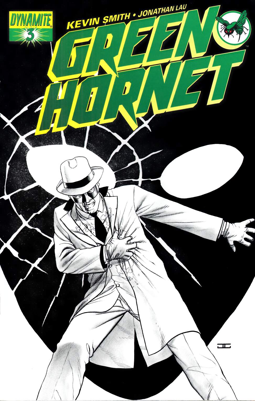 Green Hornet #3 Cassaday Sketch Variant Cover Very Fine (8.0) [Dynamite Comic] LARGE