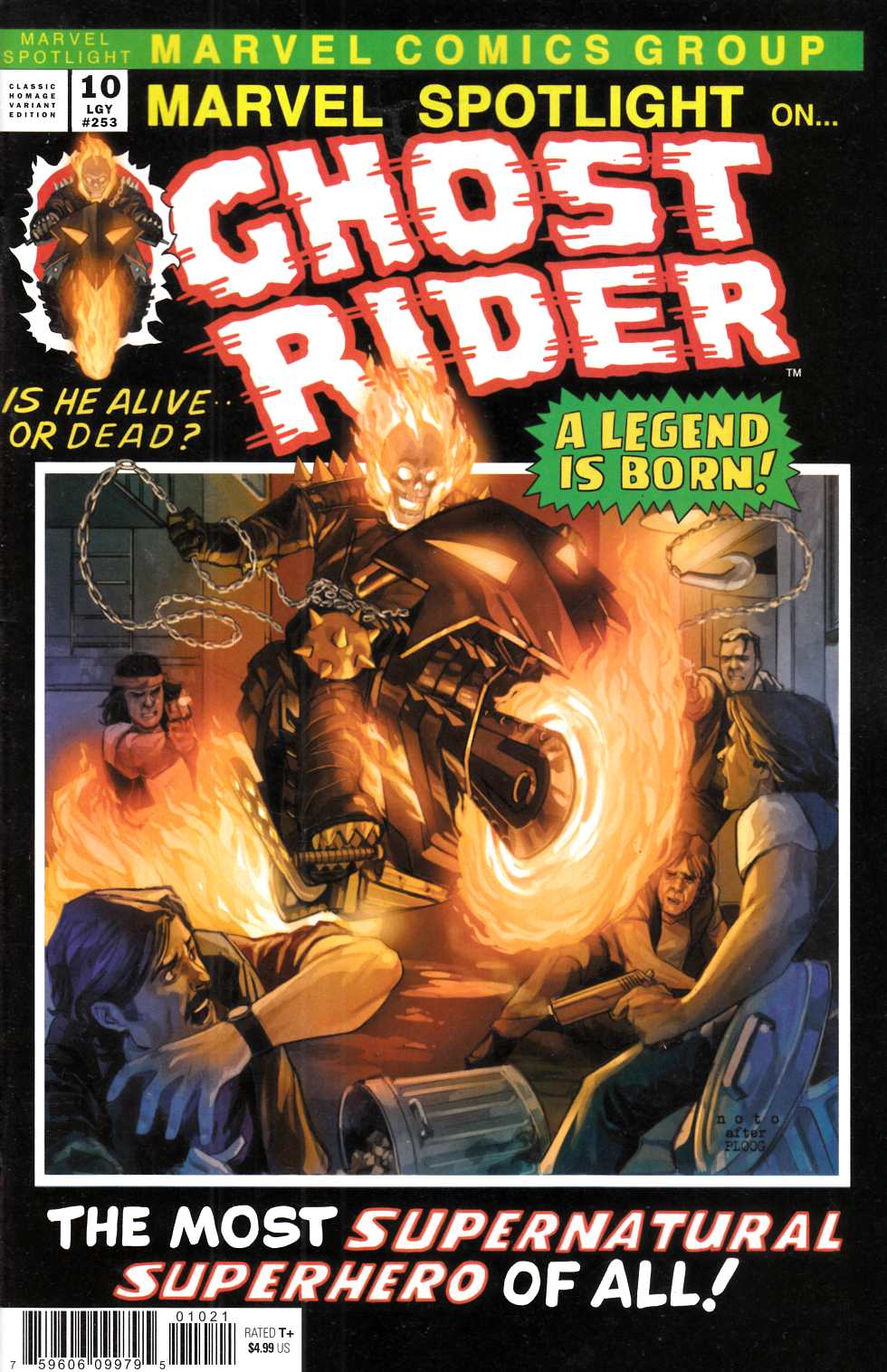 Ghost Rider #10 Noto Variant Cover Near Mint (9.4) [Marvel Comic] LARGE