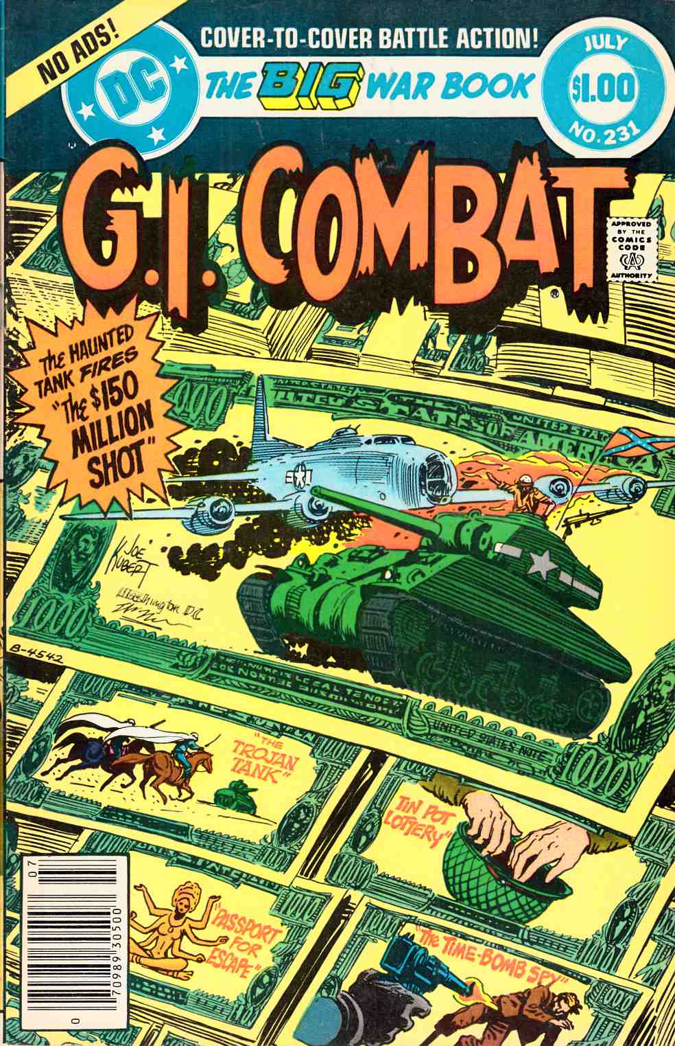 GI Combat #231 Newsstand Edition Fine/Very Fine (7.0) [DC Comic] LARGE