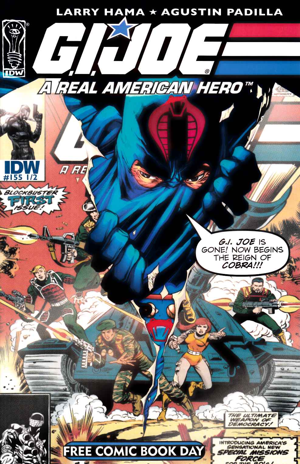 GI Joe Real American Hero #155 1/2 FCBD Near Mint (9.4) [IDW Comic] THUMBNAIL