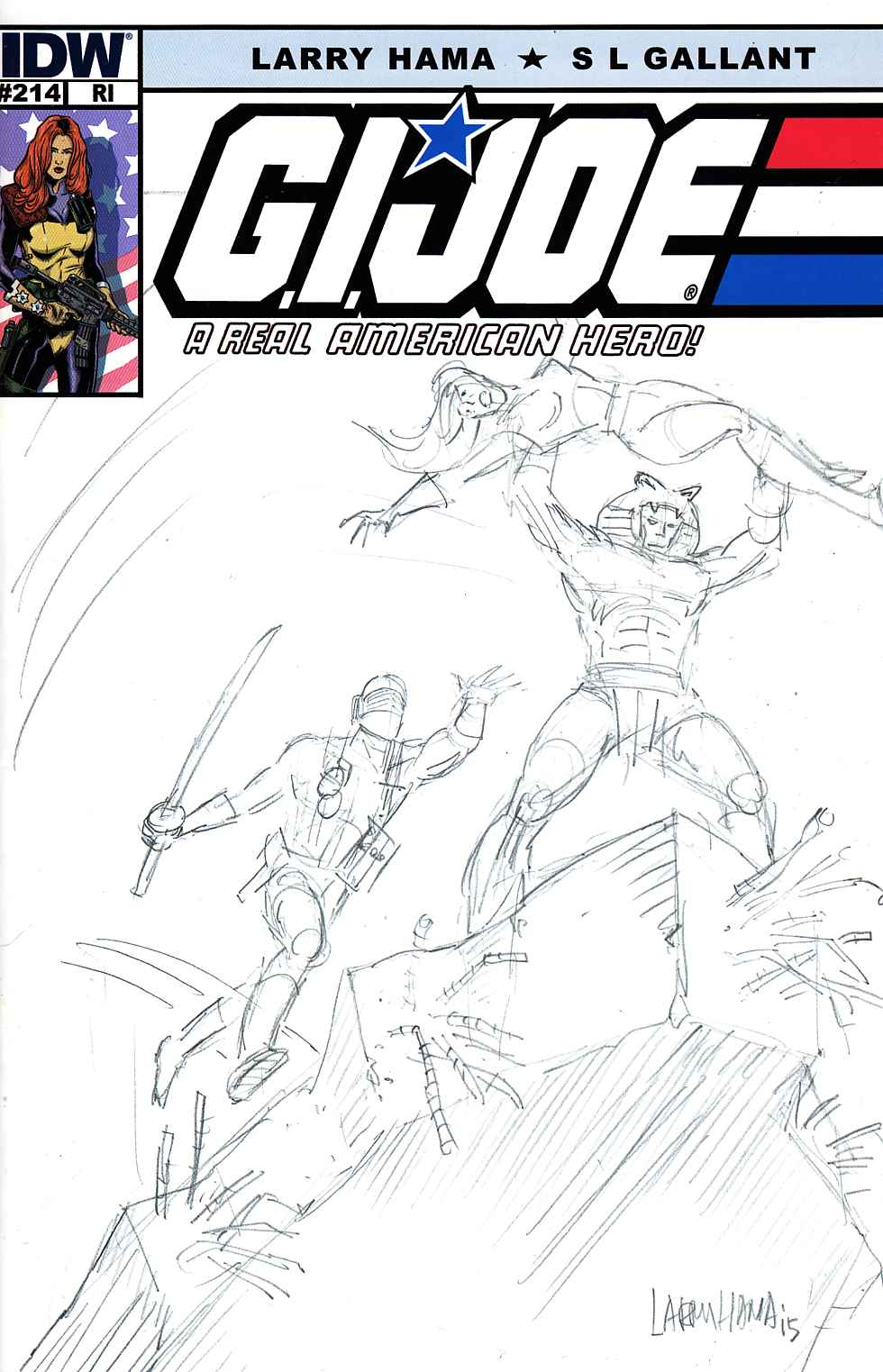 GI Joe A Real American Hero #214 Cover RI Near Mint (9.4) [IDW Comic] THUMBNAIL