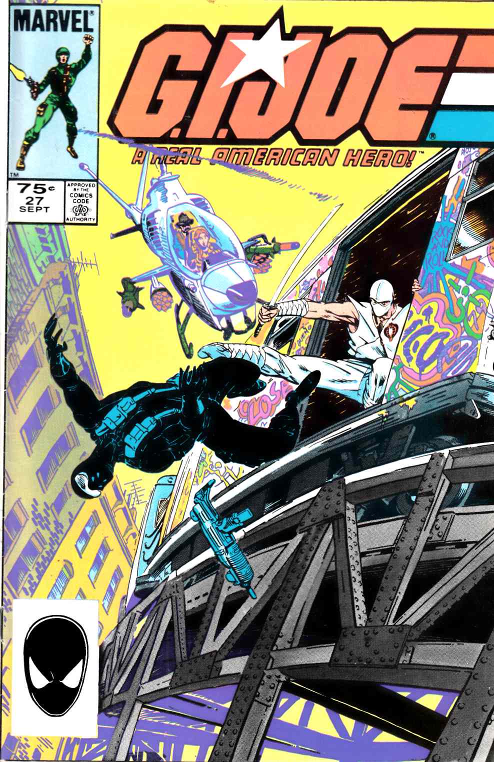 GI Joe A Real American Hero #27 Second Printing Very Good Minus (3.5) [Marvel Comic] LARGE