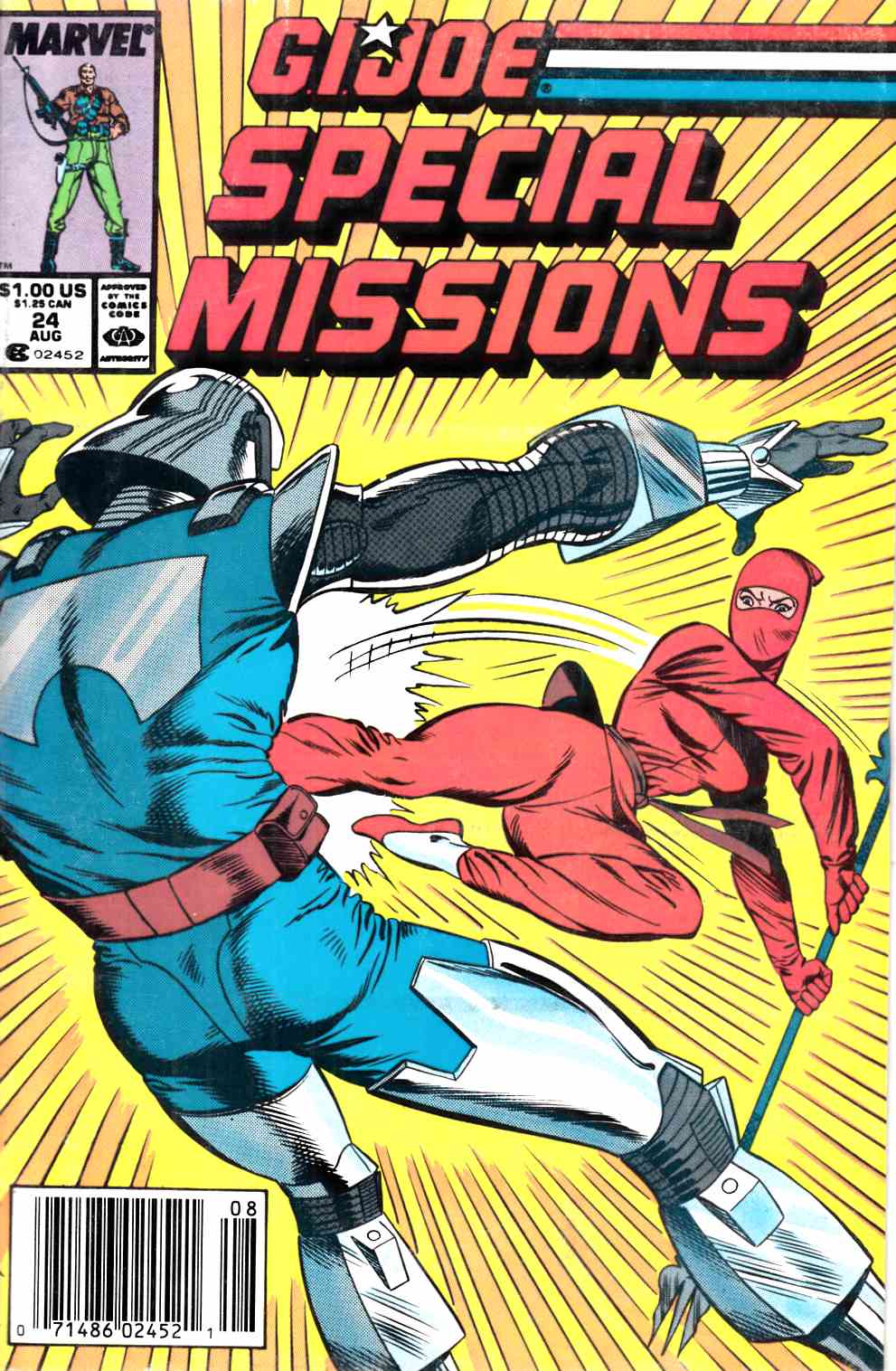 GI Joe Special Missions #24 Newsstand Edition Fine (6.0) [Marvel Comic] THUMBNAIL