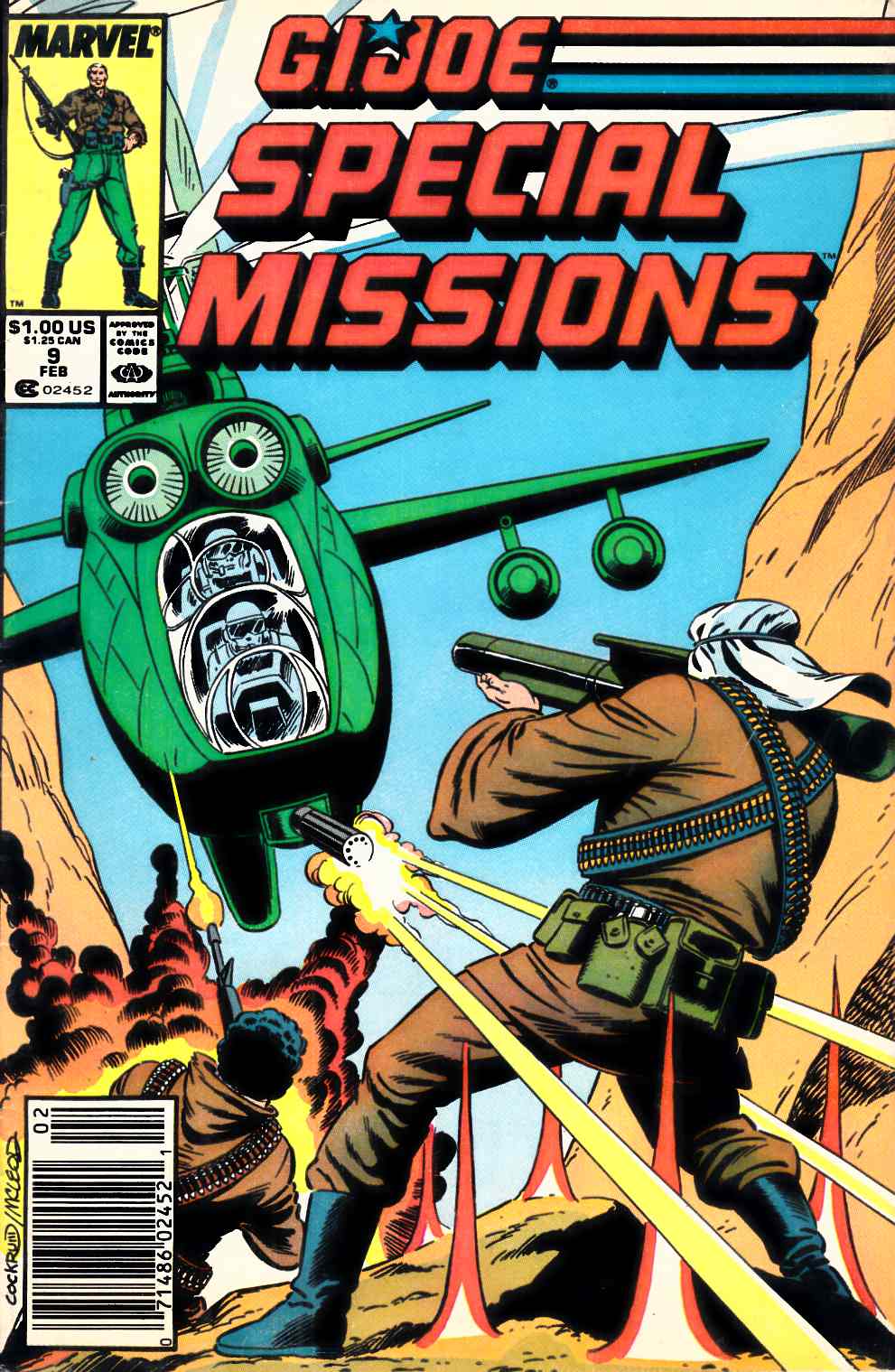 GI Joe Special Missions #9 Newsstand Edition Fine (6.0) [Marvel Comic] LARGE