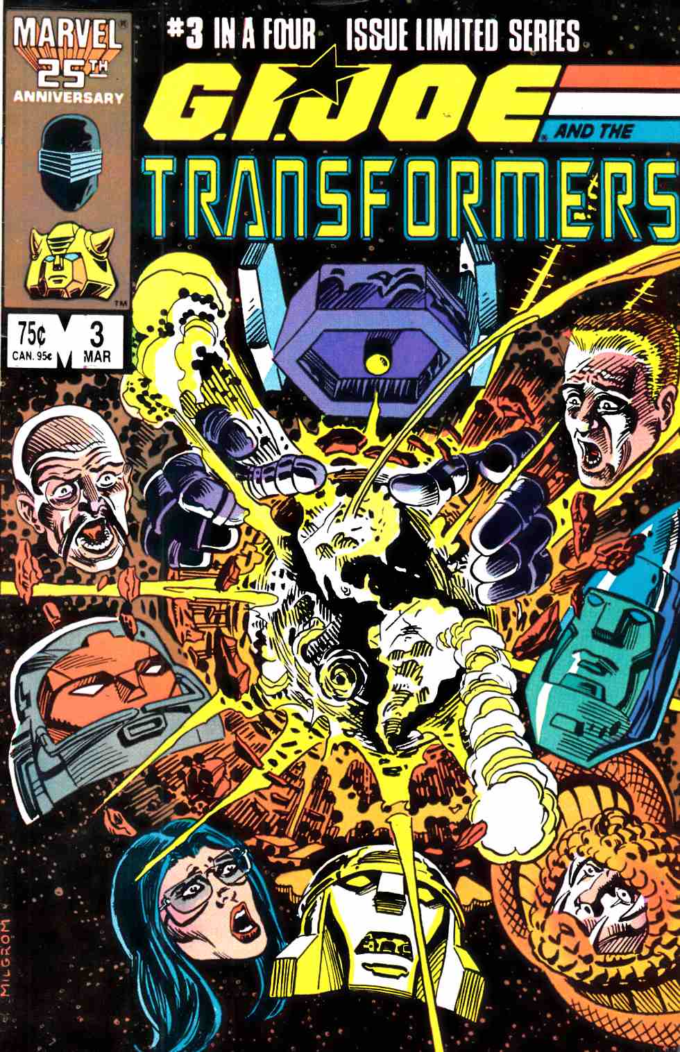 GI Joe and the Transformers #3 Fine (6.0) [Marvel Comic] THUMBNAIL