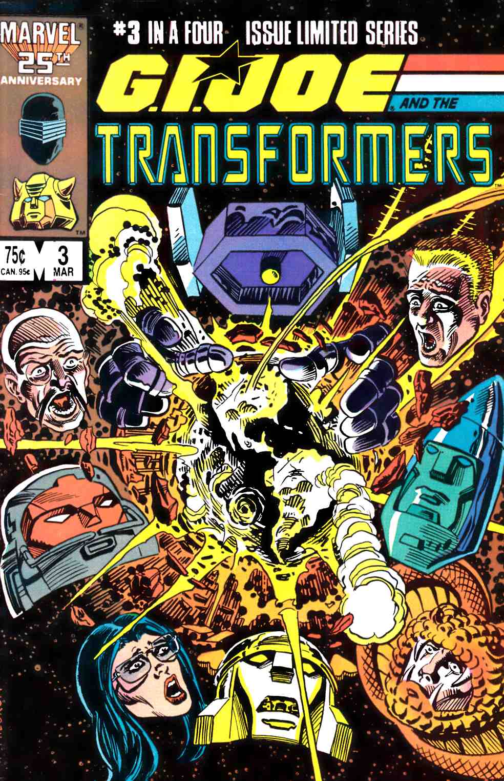 GI Joe and the Transformers #3 Very Fine (8.0) [Marvel Comic] THUMBNAIL